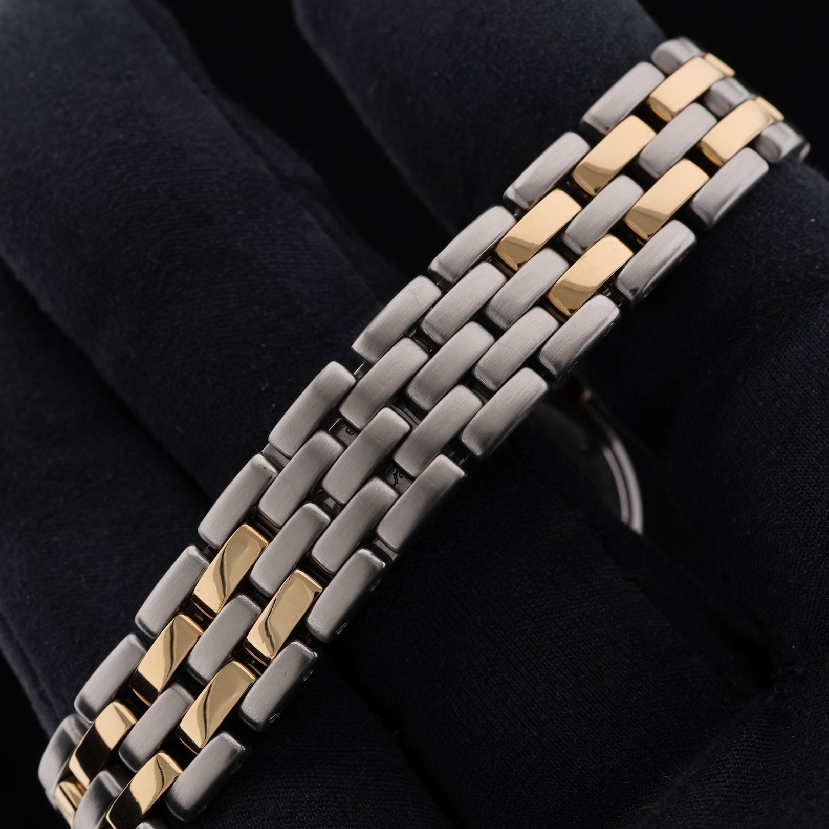 Cartier Panthère Vendome Vintage, 2-Reihig, Stahl/Gelbgold, Ref. 166920, ohne B+P - LUXUHRIA