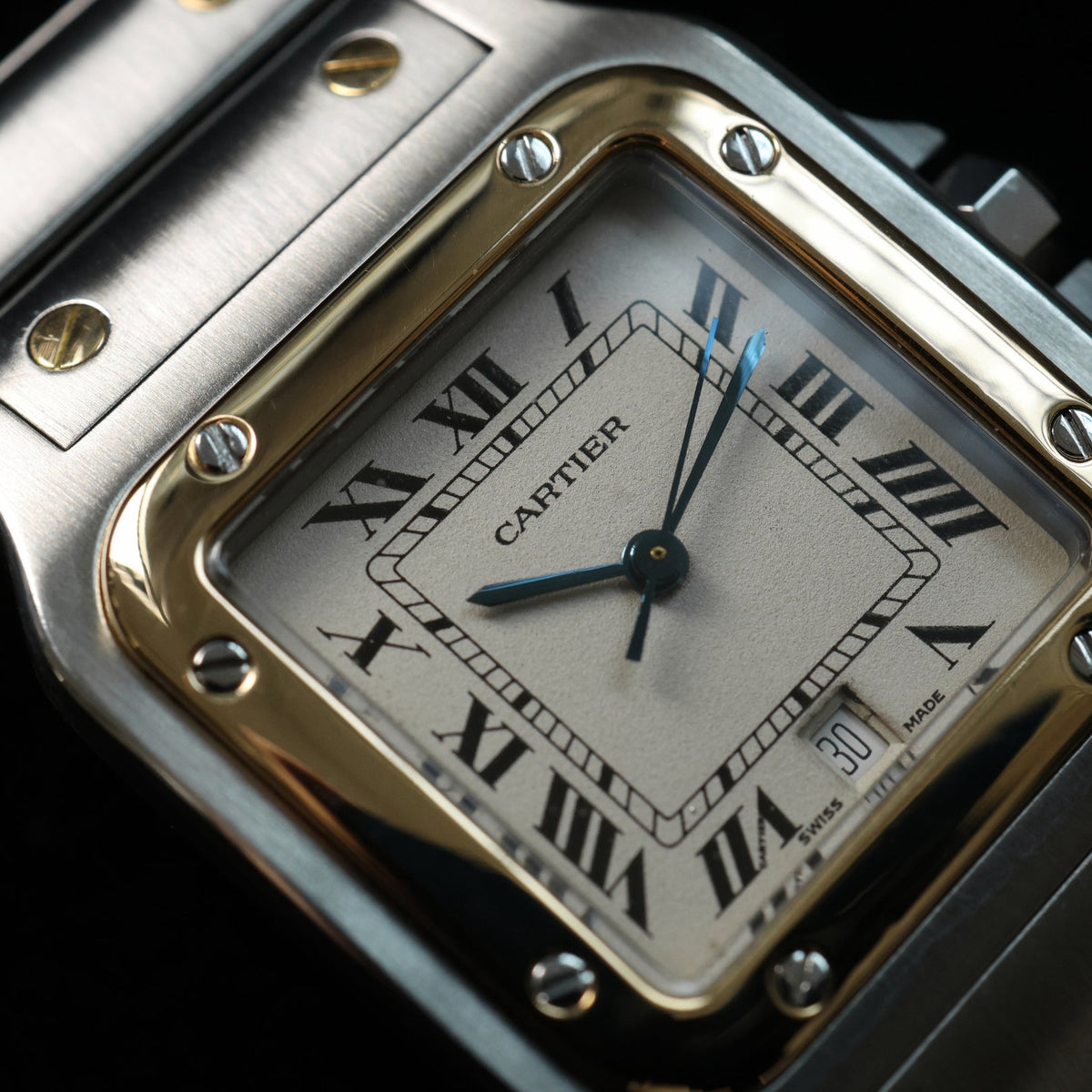 Cartier Santos Galbée, Quartz, 29x41mm, Ref. 187901, ohne B+P - LUXUHRIA