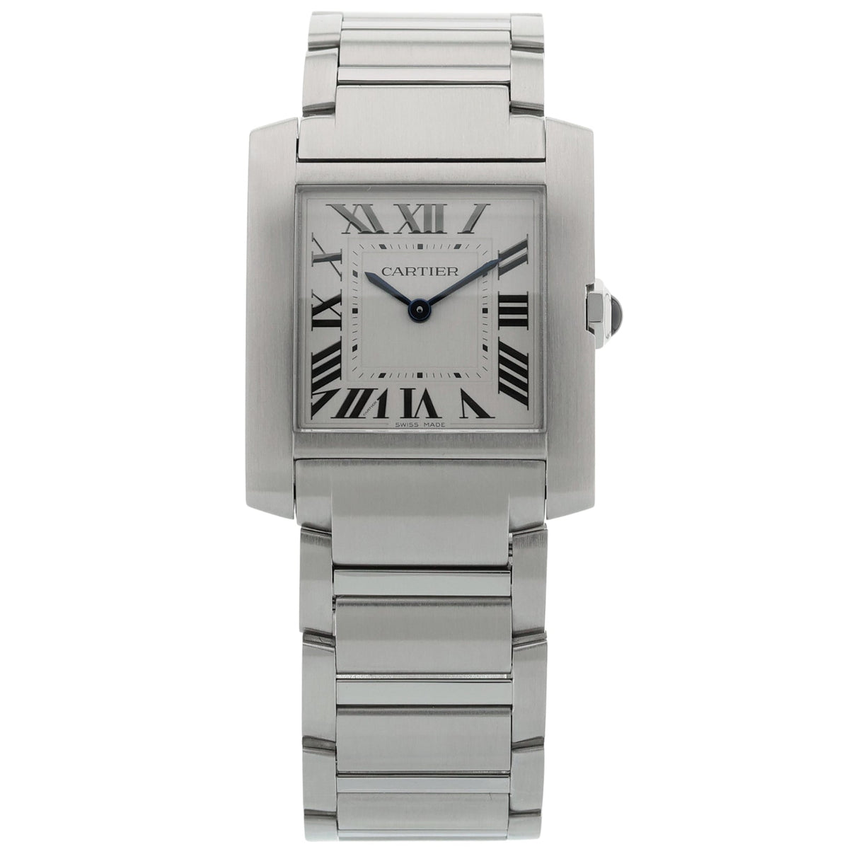 Cartier Tank Française, Edelstahl, 32x27mm, Quarz, Ref. WSTA0074, 11-2024, B+P - LUXUHRIA