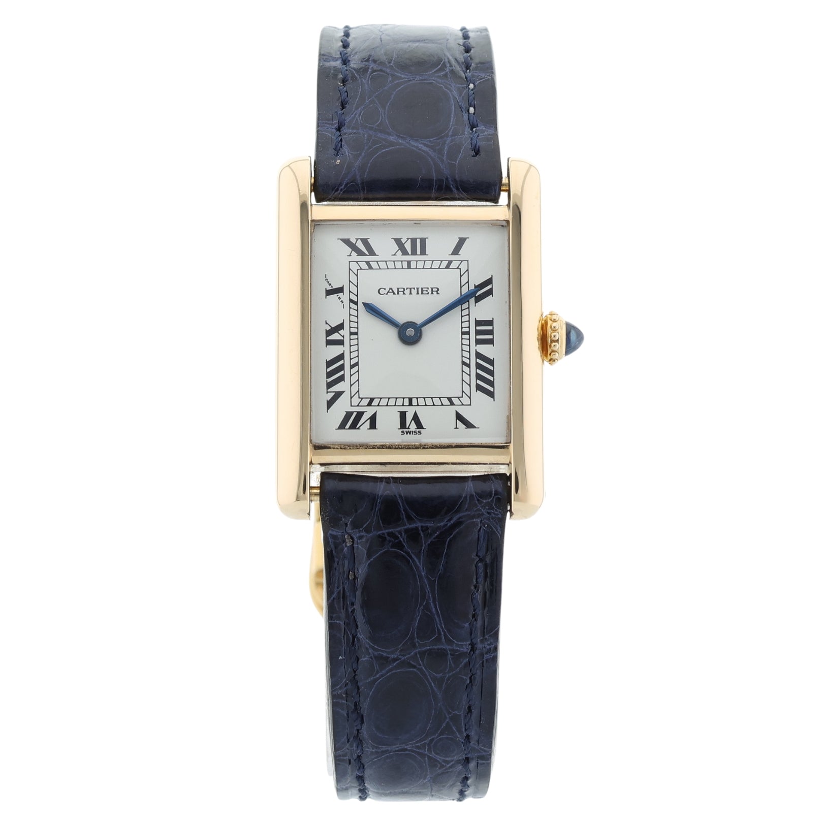 Cartier Tank Louis Cartier, Paris Dial, Gelbgold, Ref. 78087, mit Box - LUXUHRIA