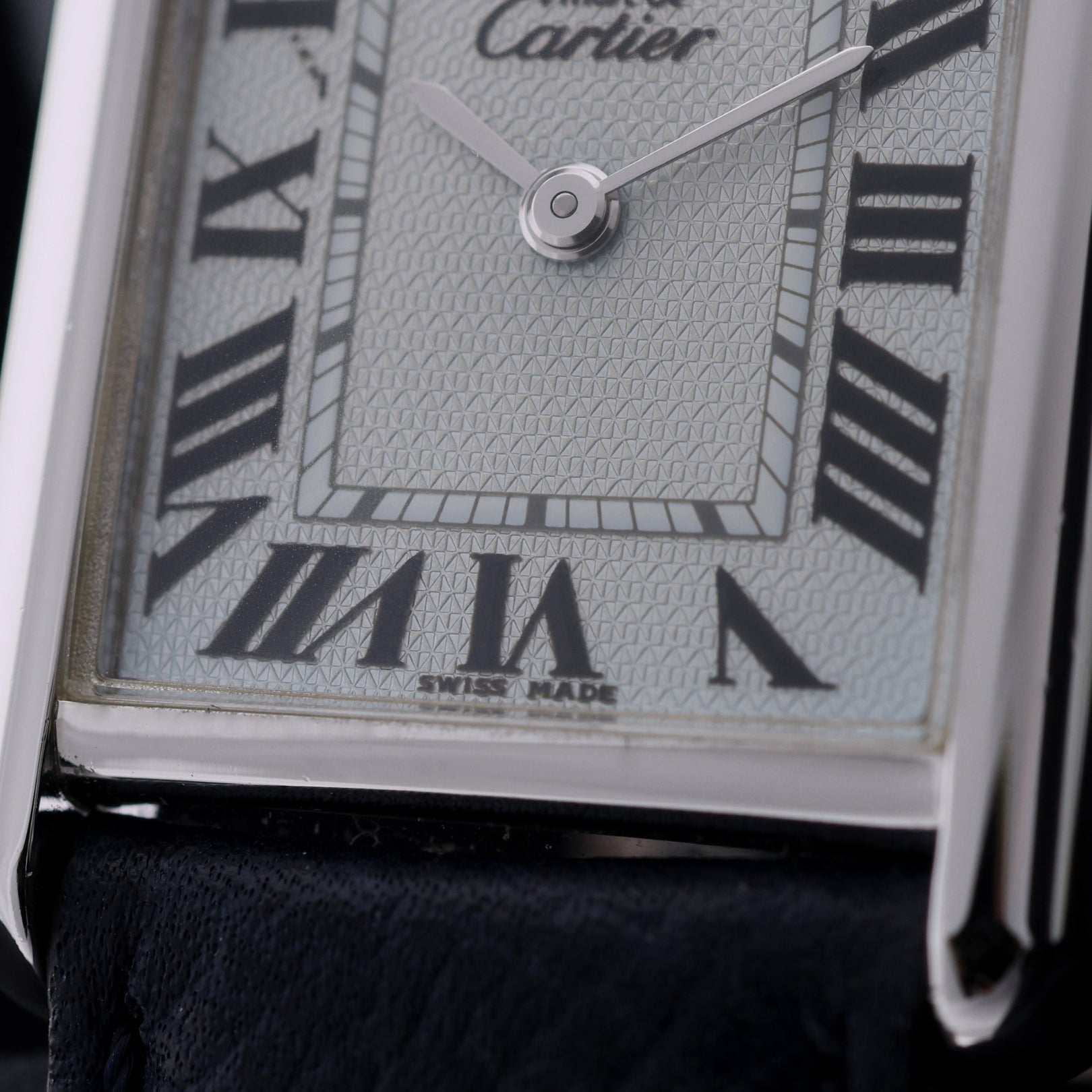 Cartier Tank Must, Light Blue Dial, Silber, Ref. 2416 / W1016530, 12-2000, B+P - LUXUHRIA