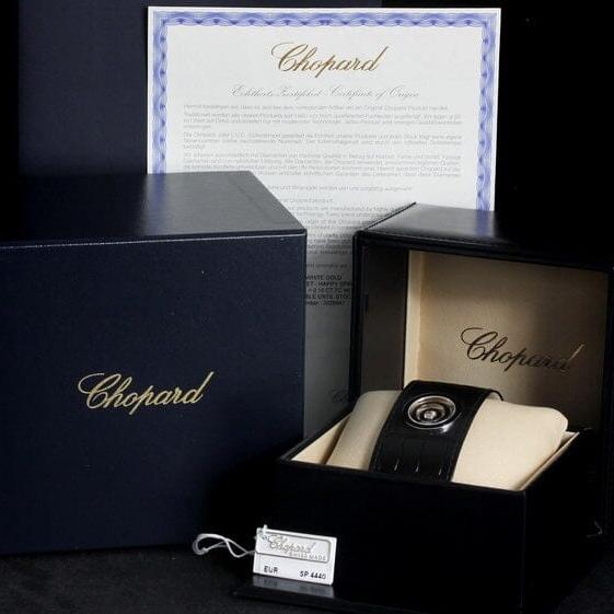 Chopard Armreif, Happy Spirit, Diamant, Weissgold, Lederband, Ref. 855786 - 1001 - LUXUHRIA