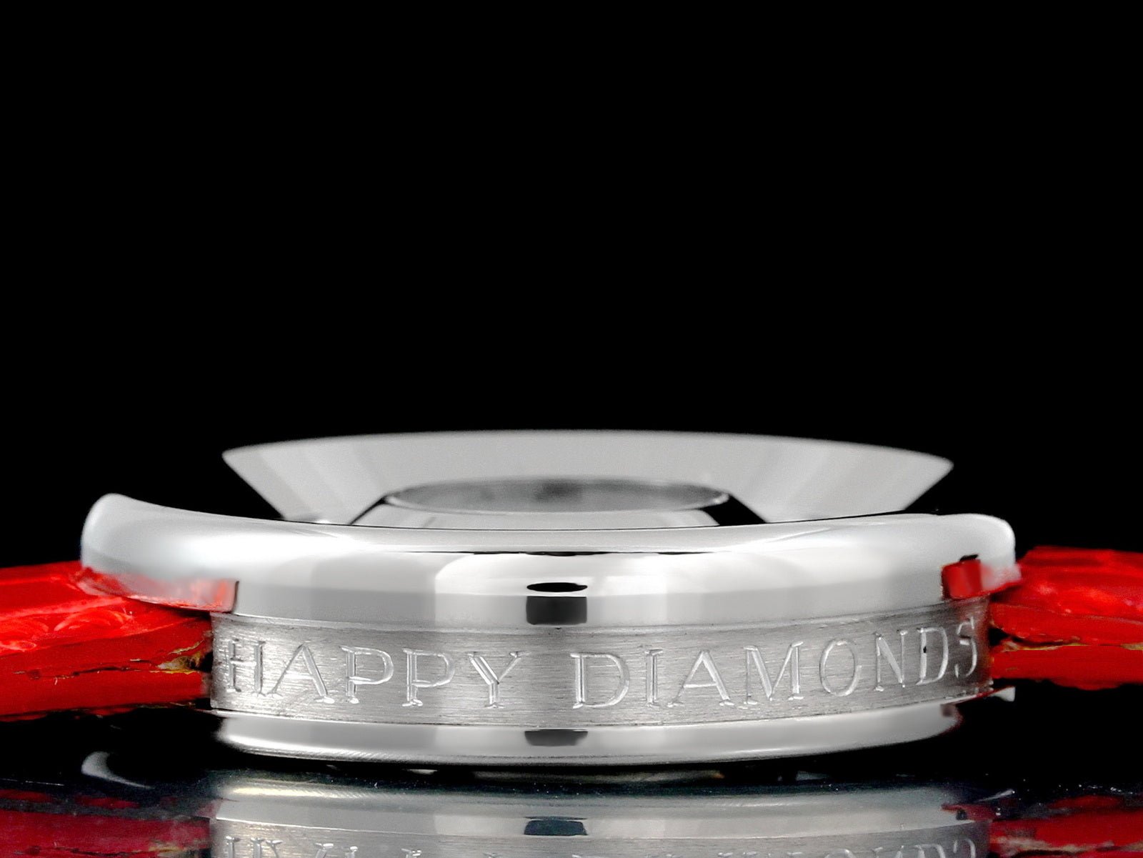 Chopard Happy Diamonds 31mm, Weissgold, 7 Diamanten, Goldschliesse, 20/6923, 206923 - LUXUHRIA