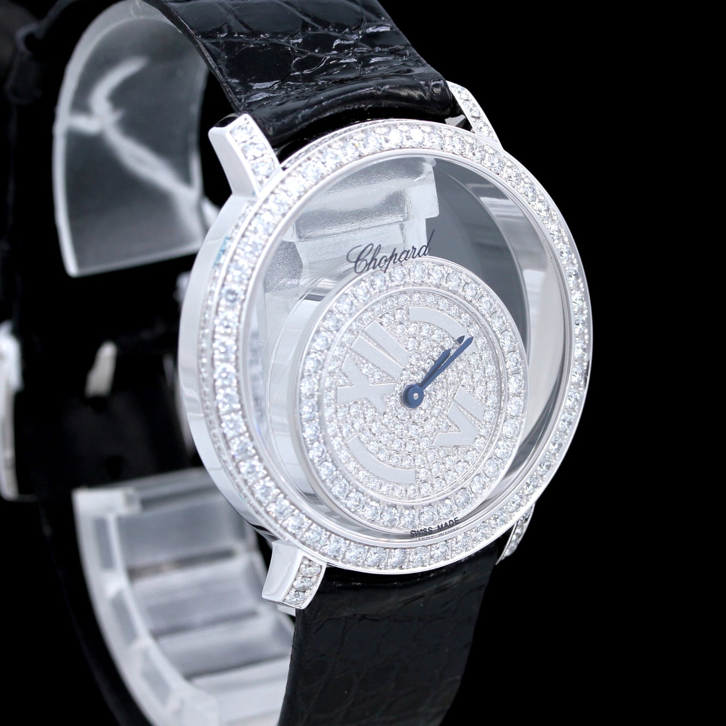 Chopard Happy Diamonds Happy Time 37mm, 283 Diamonds (2,86ct.), Ref. 207229 - LUXUHRIA