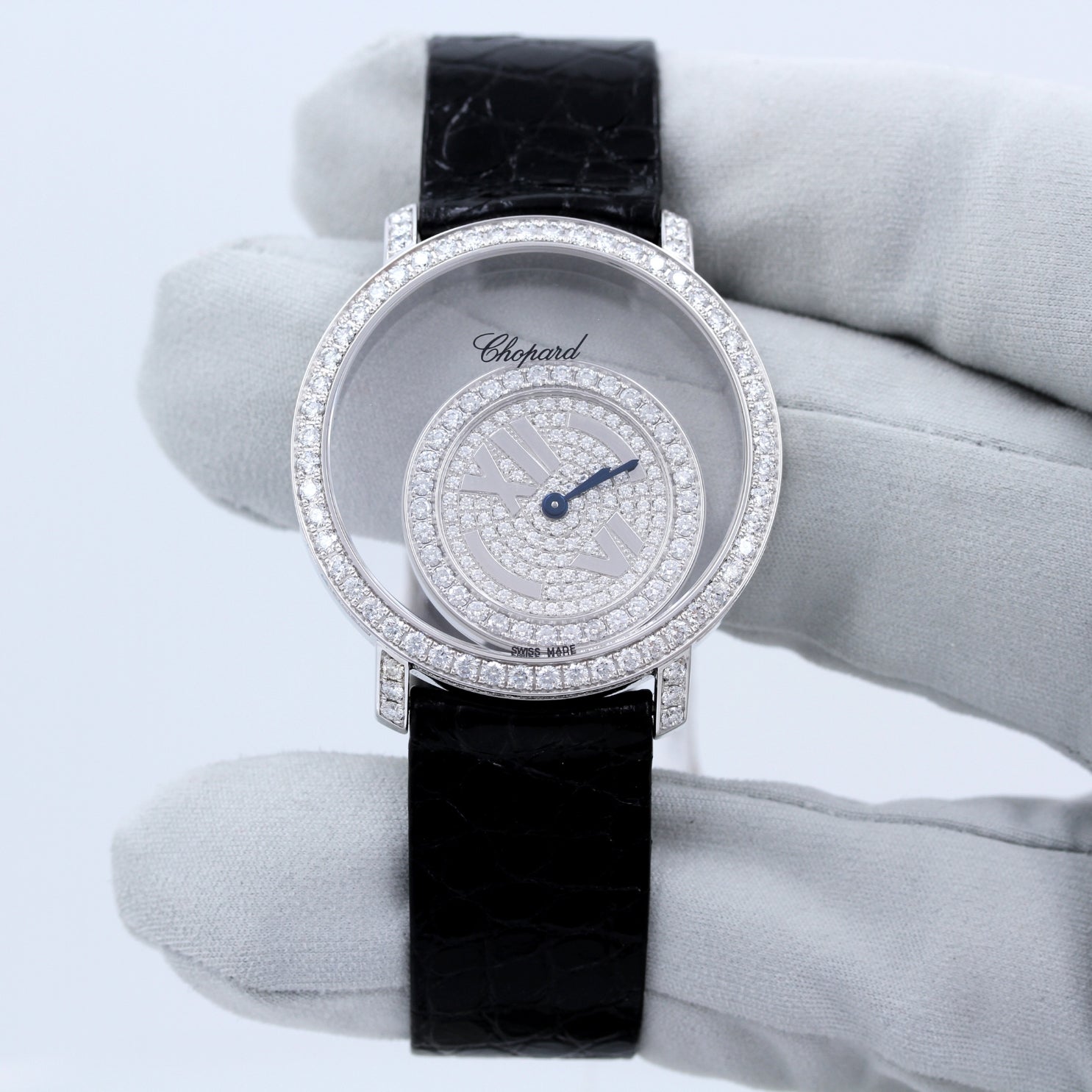 Chopard Happy Diamonds Happy Time 37mm, 283 Diamonds (2,86ct.), Ref. 207229 - LUXUHRIA