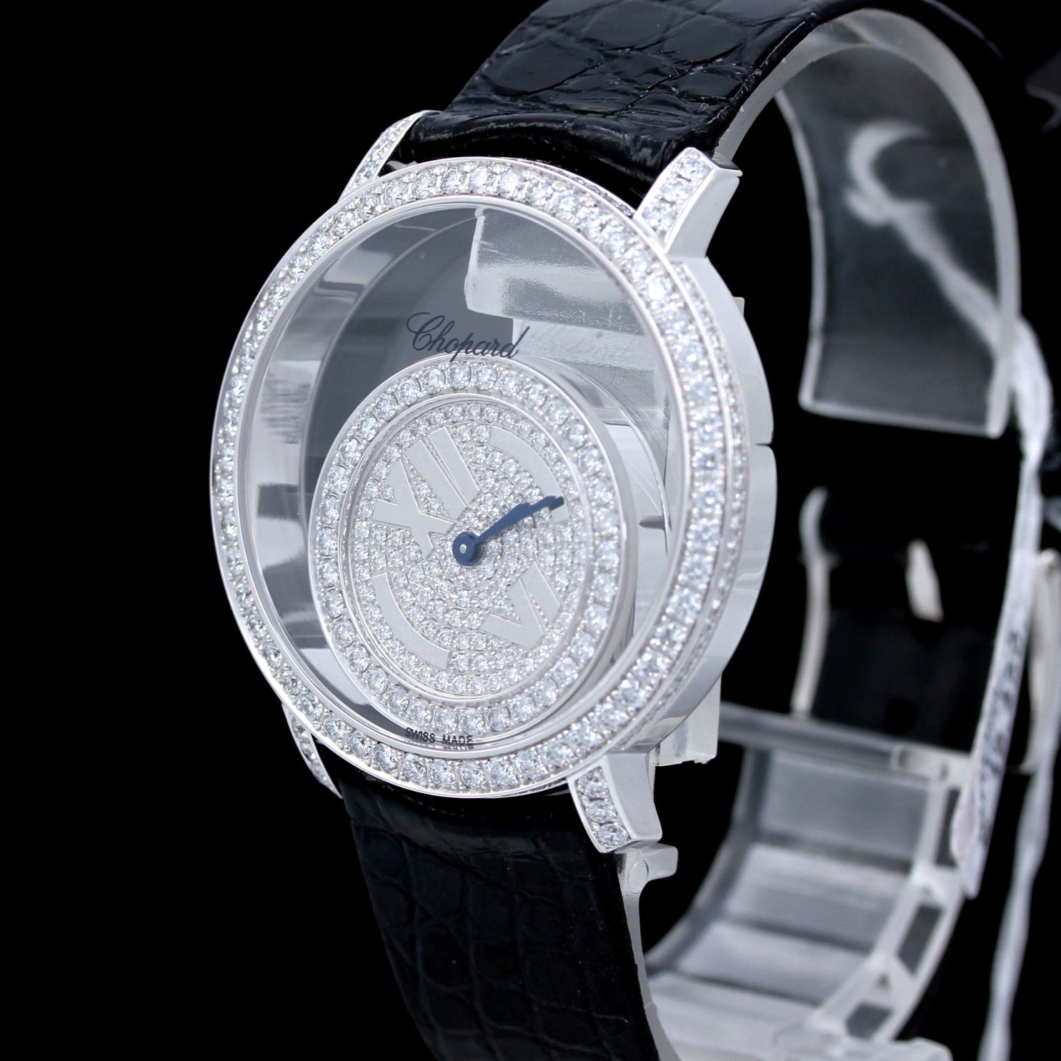 Chopard Happy Diamonds Happy Time 37mm, 283 Diamonds (2,86ct.), Ref. 207229 - LUXUHRIA