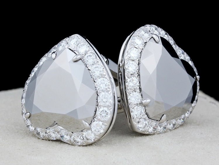 Chopard Ohrring, Golden Diamonds Earclips, Weissgold/Chrom, 42 Diamanten, 845614-1003 - LUXUHRIA