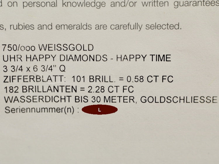 Chopard Happy Diamonds Happy Time 37mm, 283 Diamonds (2,86ct.), Ref. 207229-1001