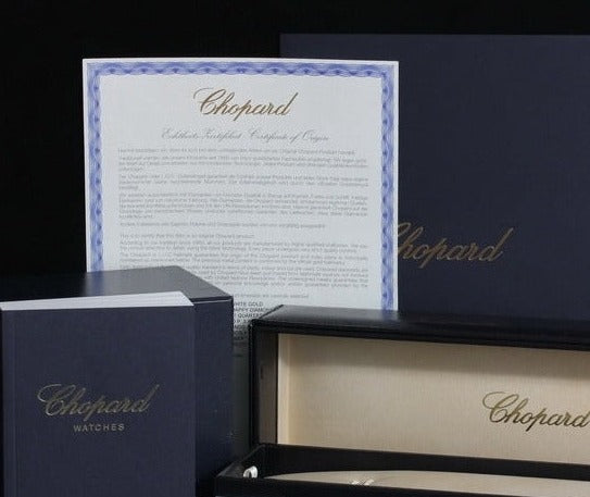 Chopard Happy Diamonds Happy Time, 55 Diamanten, Weissgold, Perlmutt, 207450-1005, B+P
