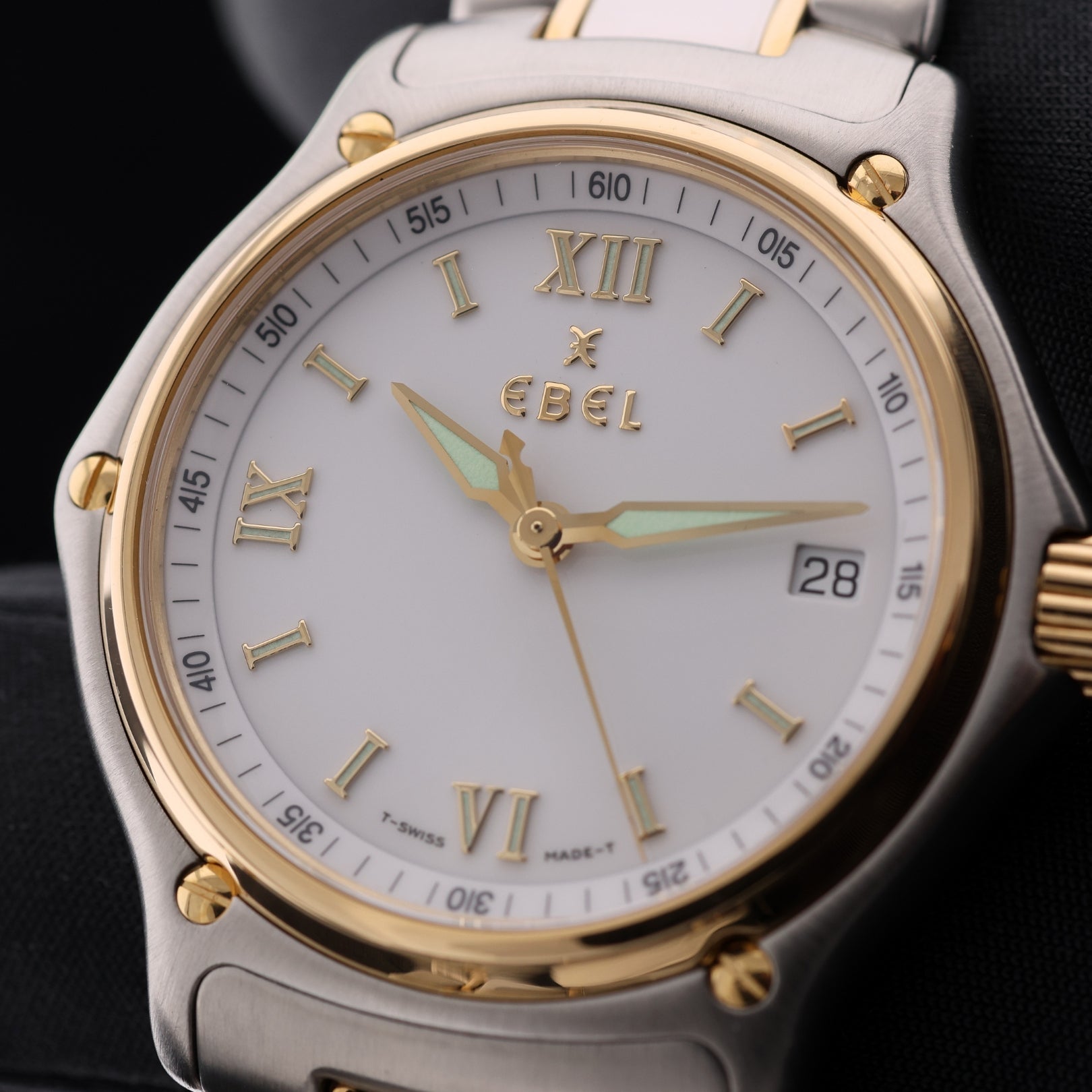 Ebel 1911 Medium, Stahl/Gold, 18kt. Gelbgold, Quarz, Ref. 1187241, ohne B+P - LUXUHRIA
