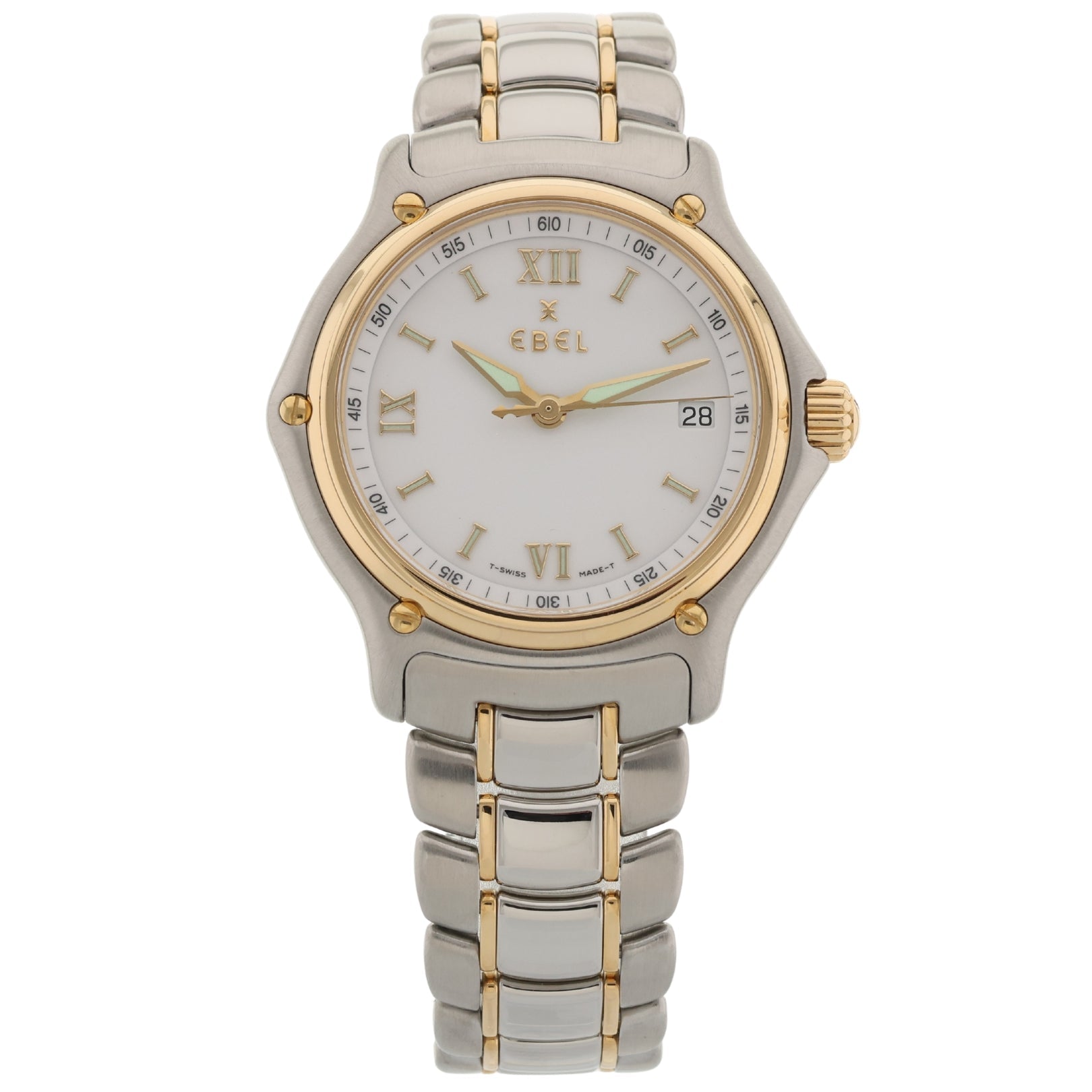 Ebel 1911 Medium, Stahl/Gold, 18kt. Gelbgold, Quarz, Ref. 1187241, ohne B+P - LUXUHRIA