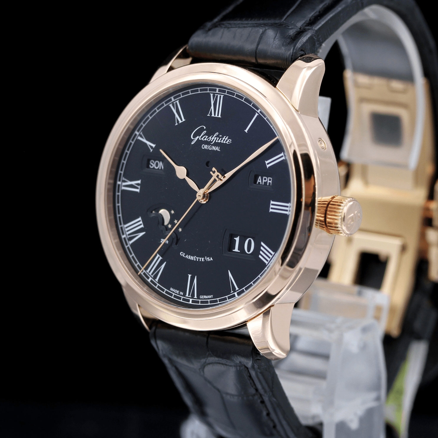 Glashütte Original Senator Ewiger Perpetual Calendar, Rosegold 42 mm, Ref. 100 - 02 - 25 - 05 - 50, B+P - LUXUHRIA