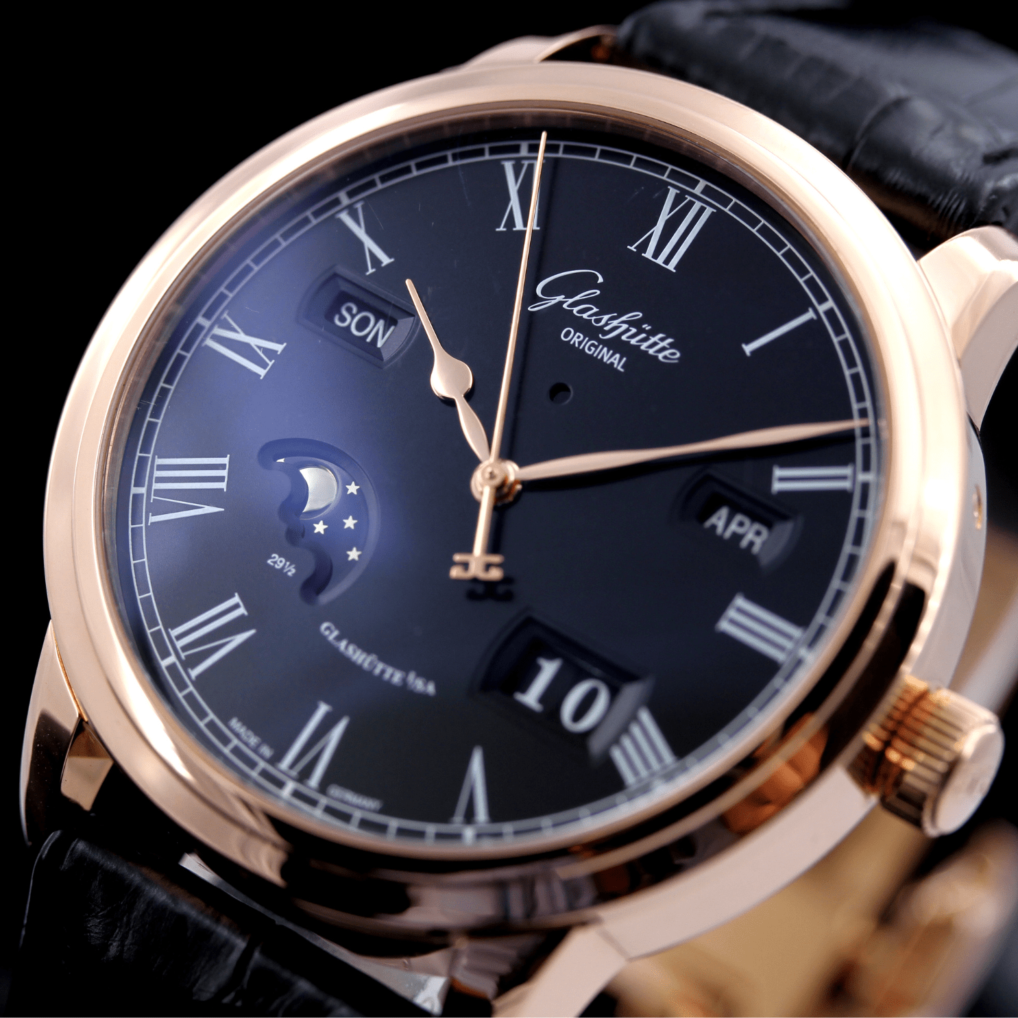 Glashütte Original Senator Ewiger Perpetual Calendar, Rosegold 42 mm, Ref. 100 - 02 - 25 - 05 - 50, B+P - LUXUHRIA