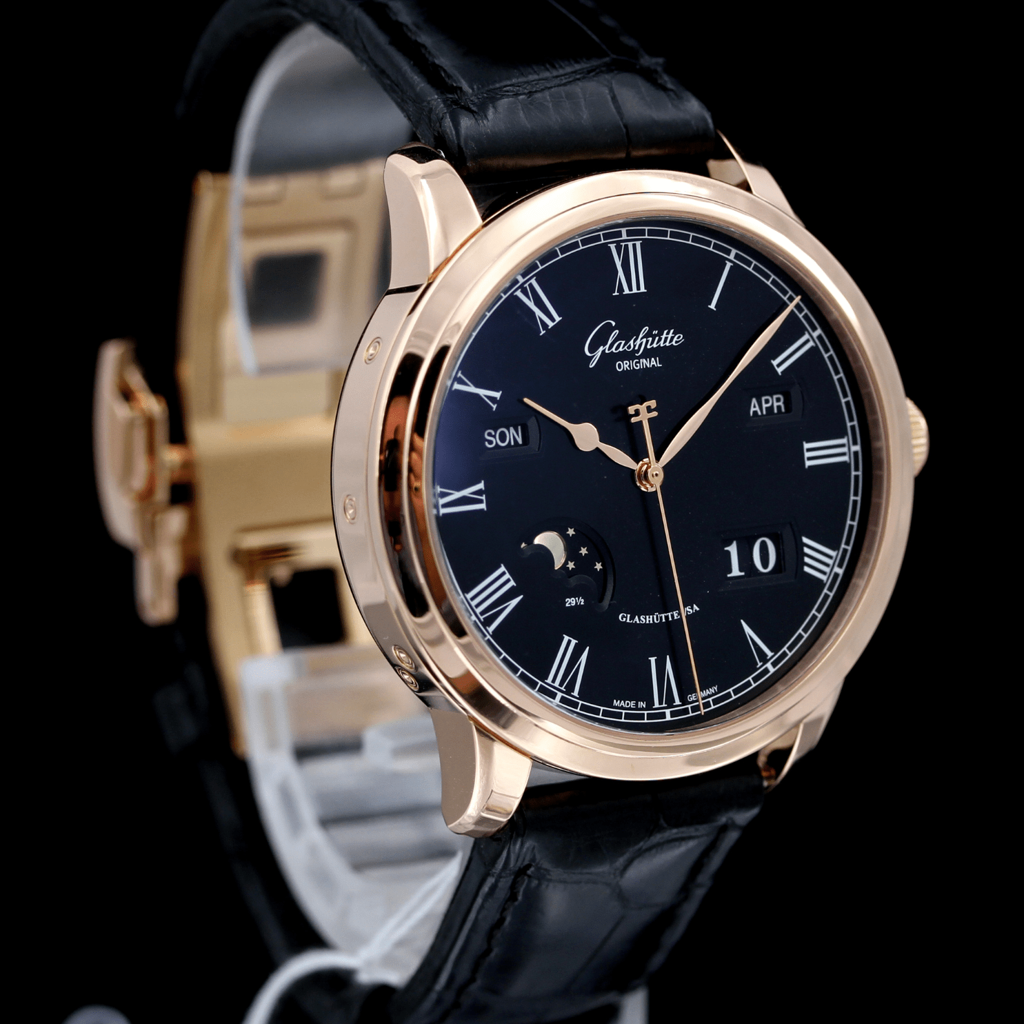 Glashütte Original Senator Ewiger Perpetual Calendar, Rosegold 42 mm, Ref. 100 - 02 - 25 - 05 - 50, B+P - LUXUHRIA