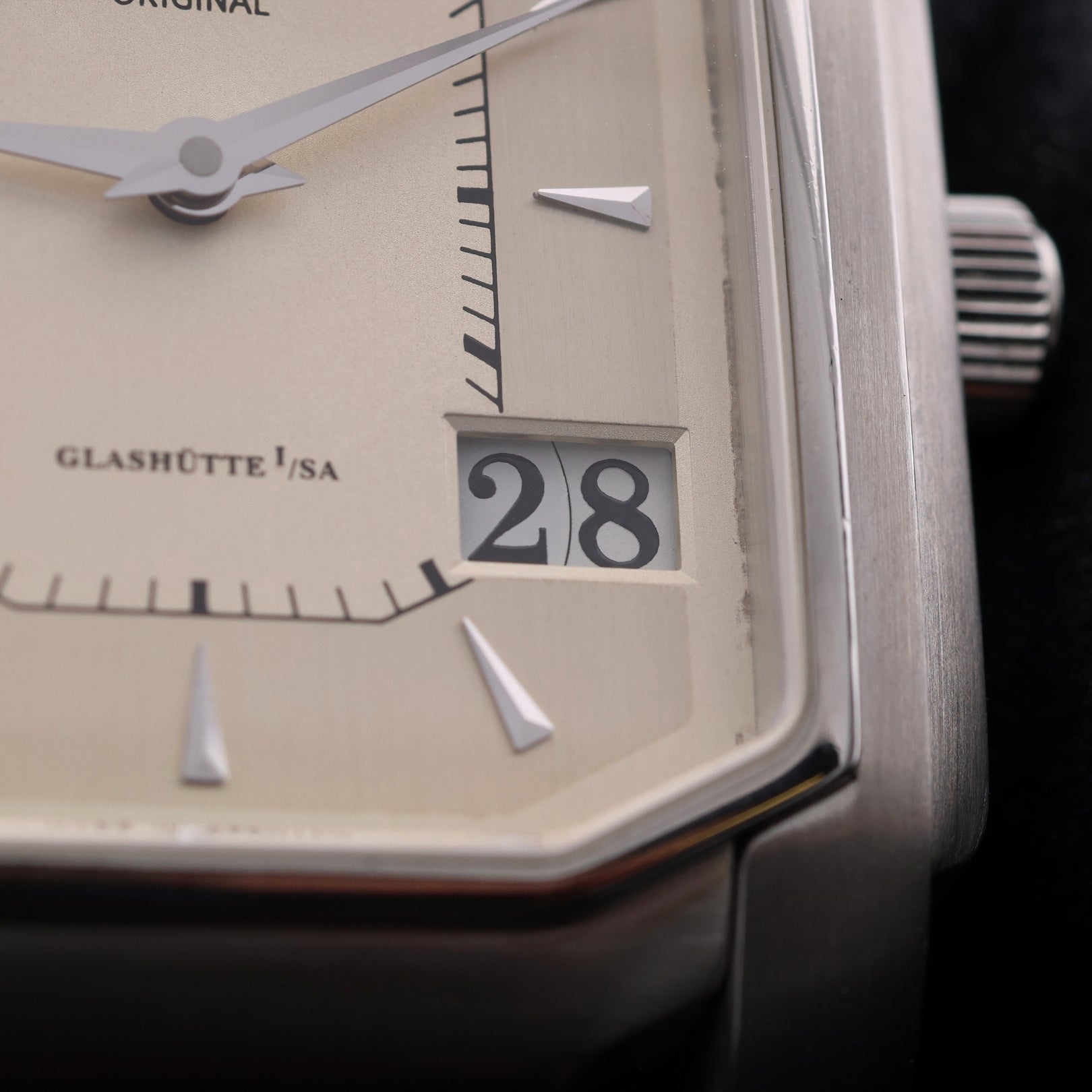 Glashütte Original Senator Karrée Mondphase, Faltschliesse, Ref. 39 - 43 - 04 - 04 - 04, 05 - 2000, B+P - LUXUHRIA