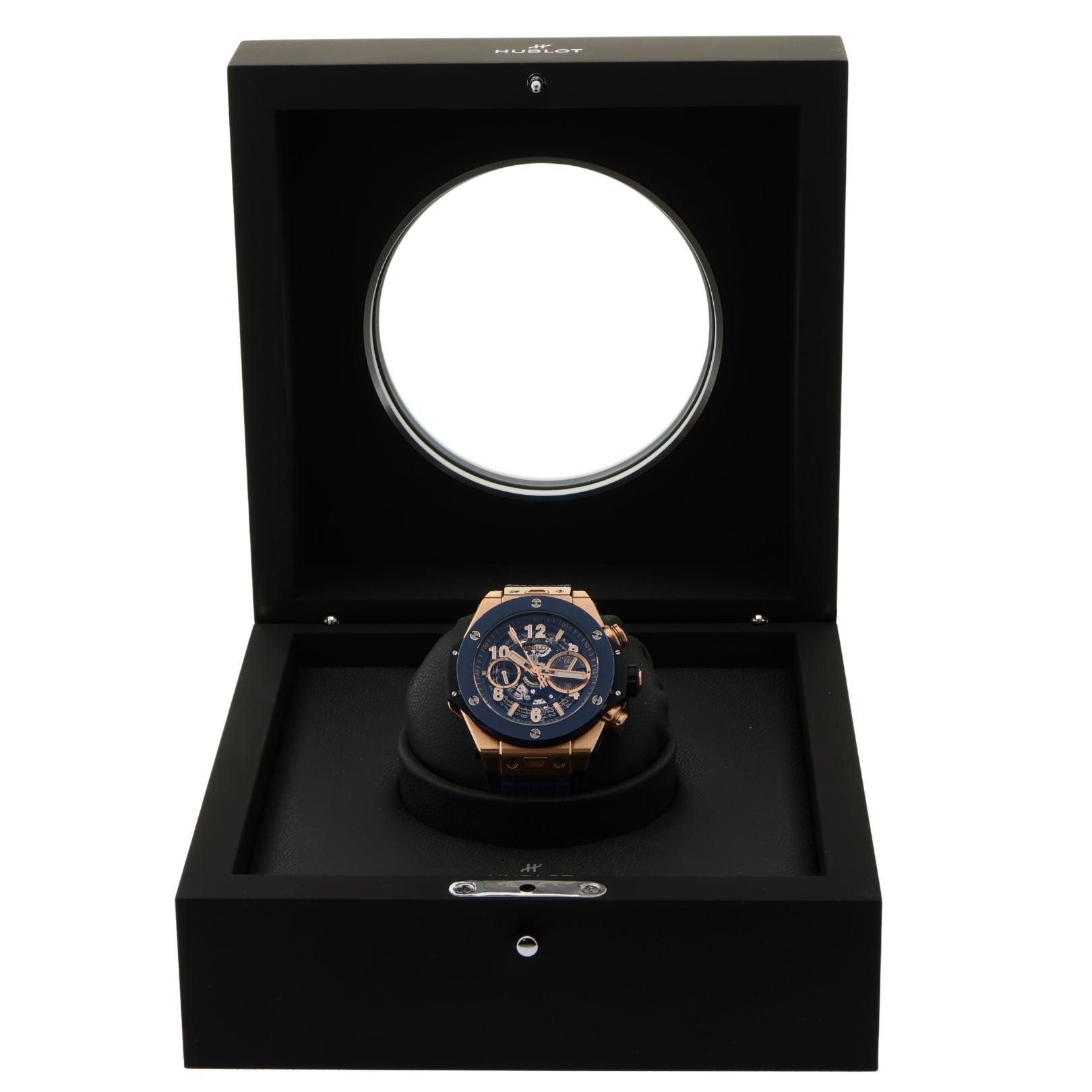 Hublot Big Bang Unico, King Gold Blue, Erstkaufrechnung, Ref. 441.OL.5181.RX, mit Box & digitalem Zertifitkat - LUXUHRIA