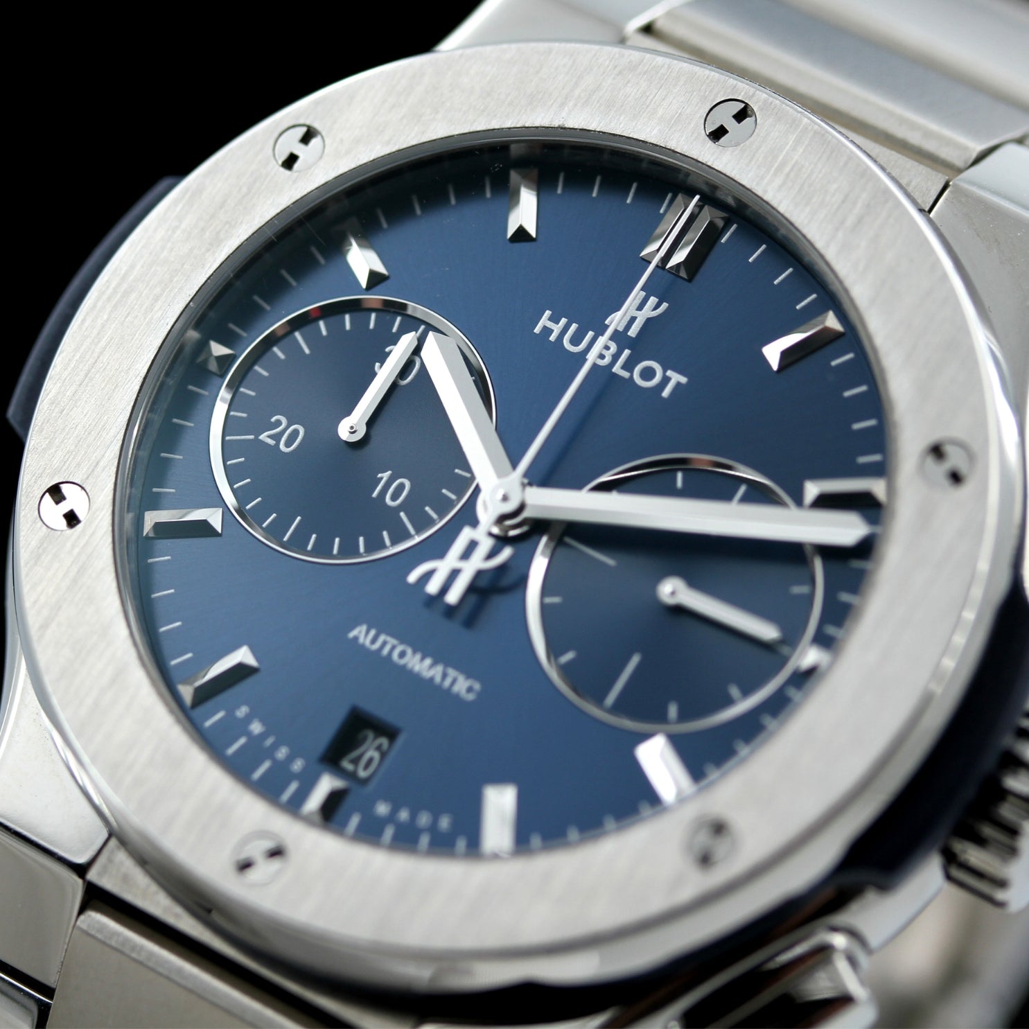 Hublot Classic Fusion Chronograph, 42 mm, Blue, Ref. 540.NX.7170.NX, - LUXUHRIA