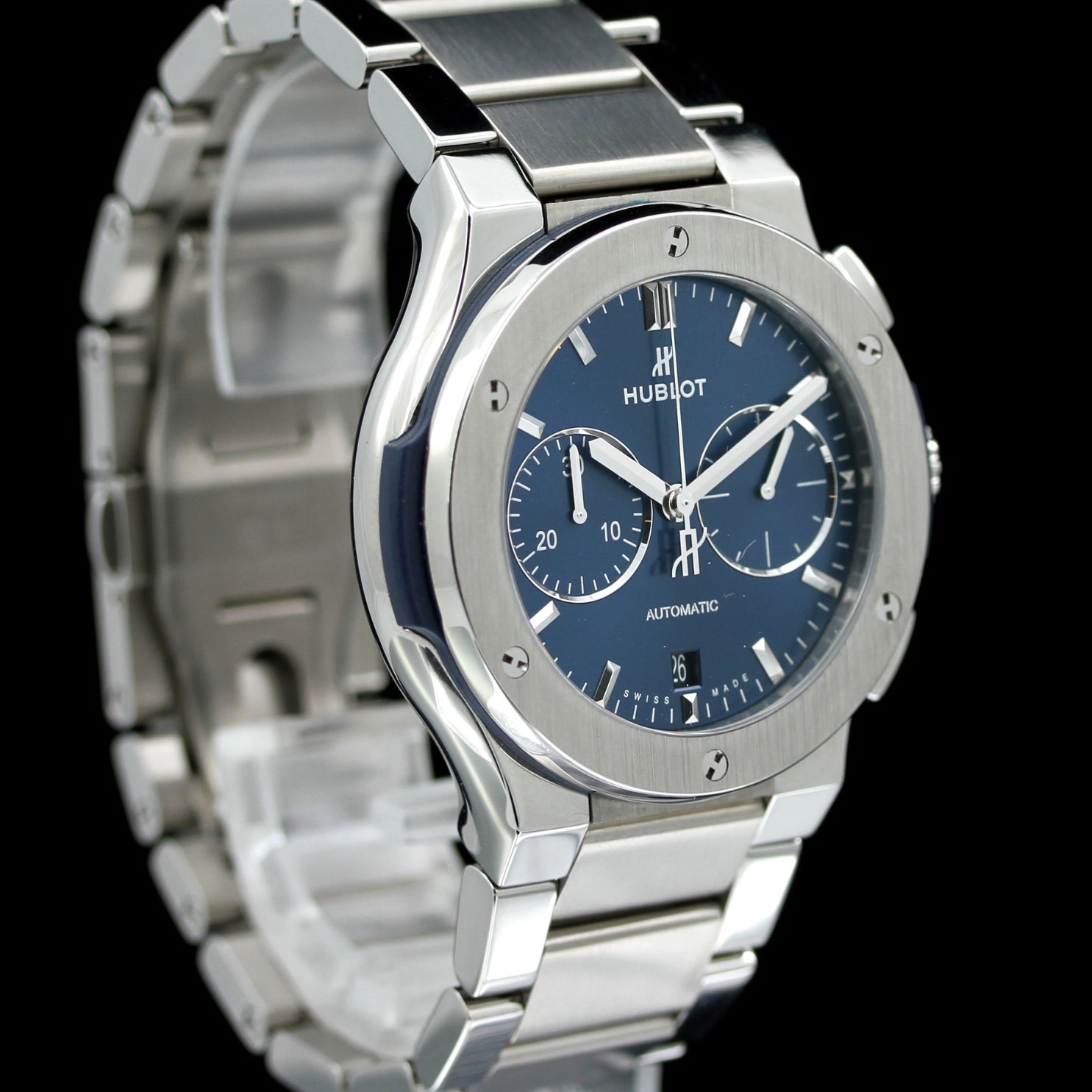 Hublot Classic Fusion Chronograph, 42 mm, Blue, Ref. 540.NX.7170.NX, - LUXUHRIA