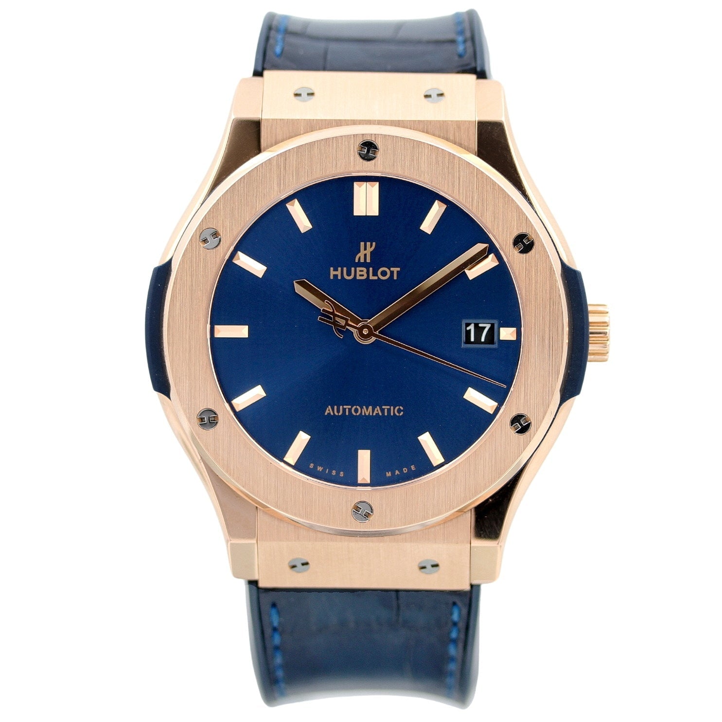 Hublot Classic Fusion King Gold Blue 42 mm, Ref. 511.OX.7180.LR, B+P - LUXUHRIA