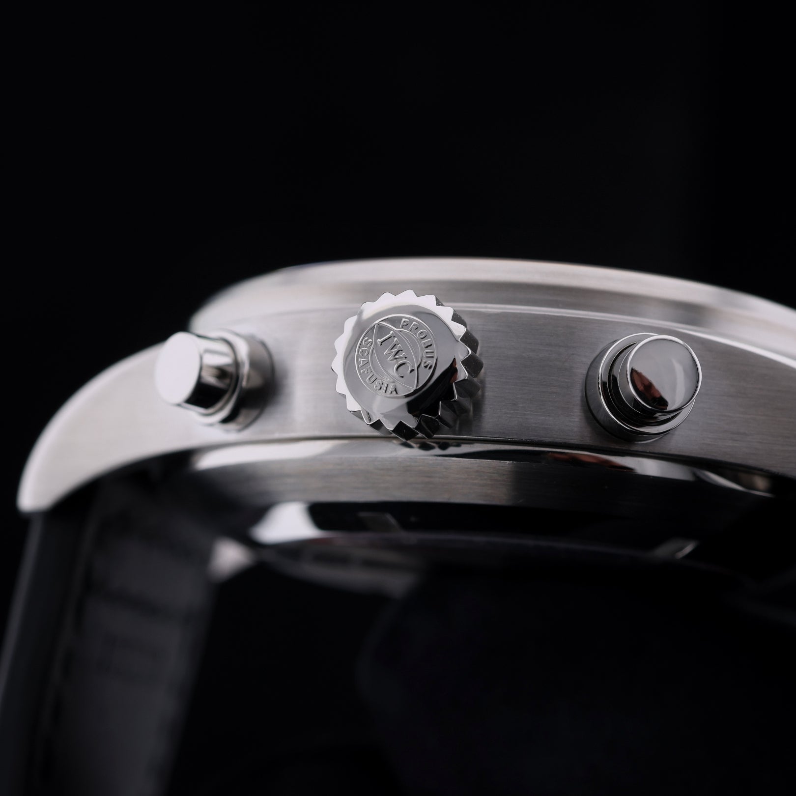 IWC Fliegeruhr Chronograph, 43 mm, LC100, Lederarmband, Ref. IW377701, 04-2014, B+P - LUXUHRIA