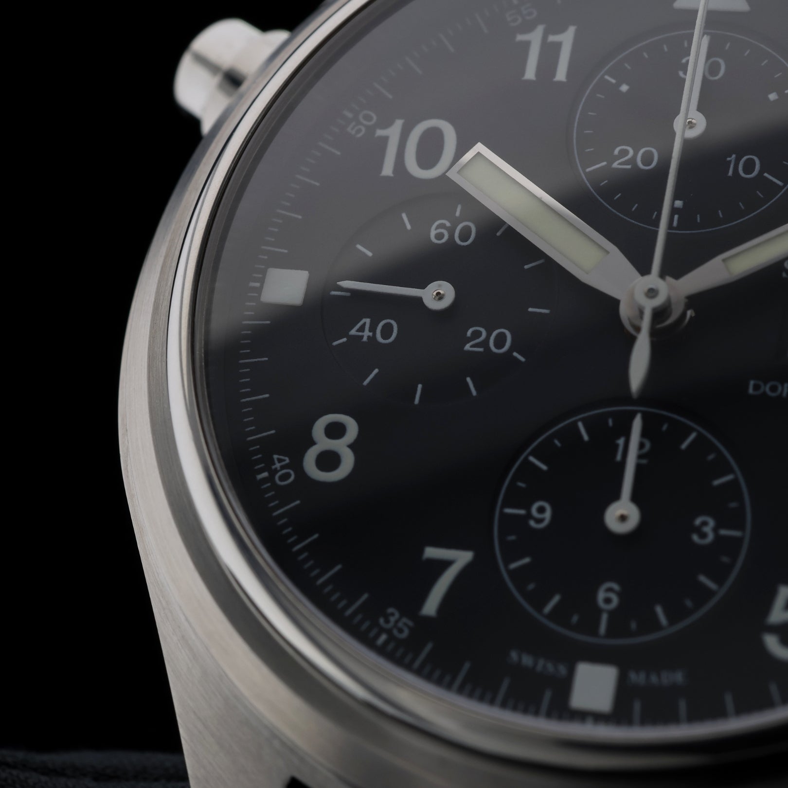 IWC Fliegeruhr Doppelchronograph, Automatik, 42mm, Edelstahl, Ref. 3713 - 001, 05 - 2002, B+P - LUXUHRIA