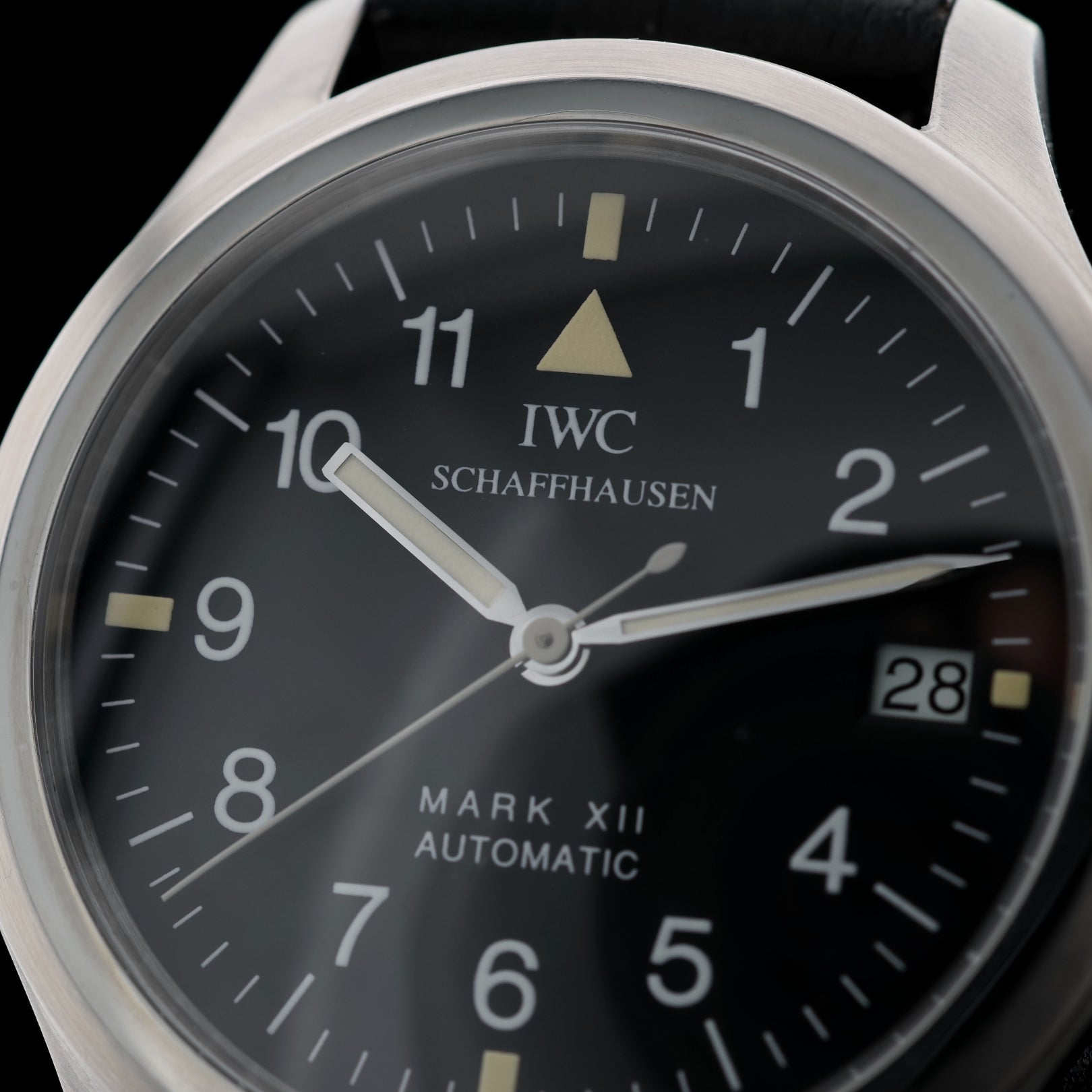 IWC Fliegeruhr Pilot's Watch 12 Mark XII, T SWISS MADE T, IWC Lederarmband, Ref. IW3241 - LUXUHRIA