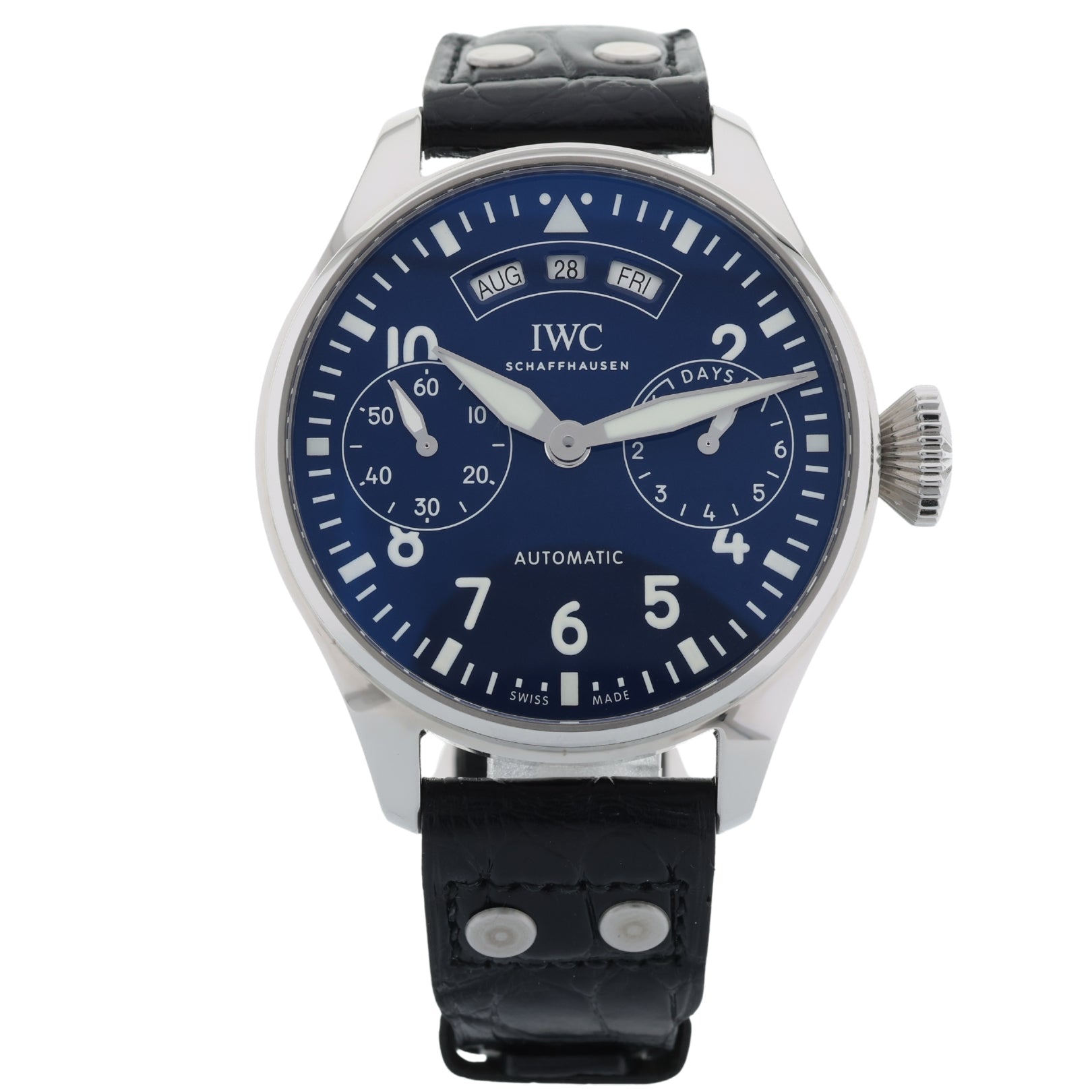 IWC Große Fliegeruhr Pilot’s Watch, 150 Jahre Edition, Jahreskalender, Ref. IW502708, B+P - LUXUHRIA