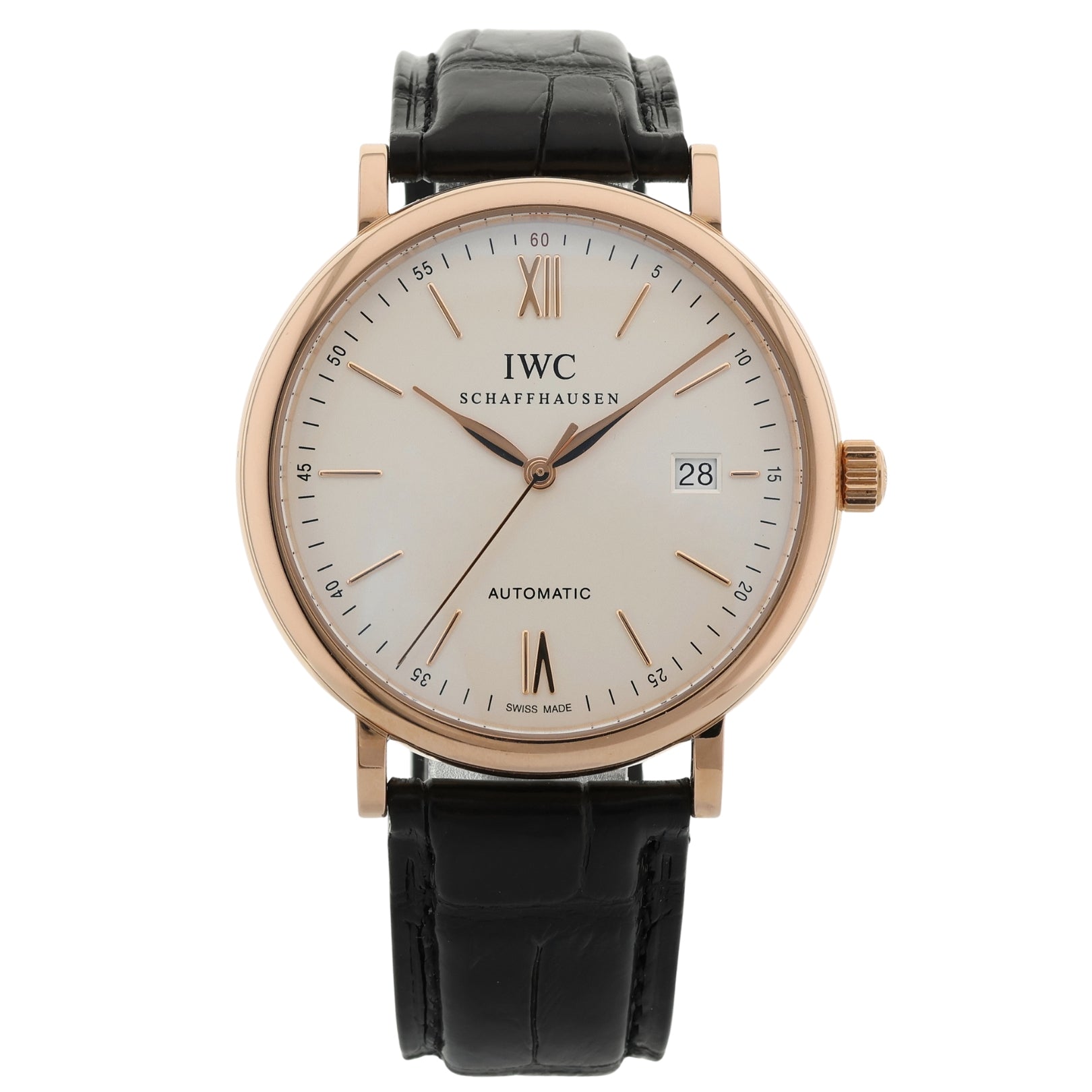 IWC Portofino Automatic, 18 Kt. Rotgold, Ref. IW356504, 2019, B+P - LUXUHRIA