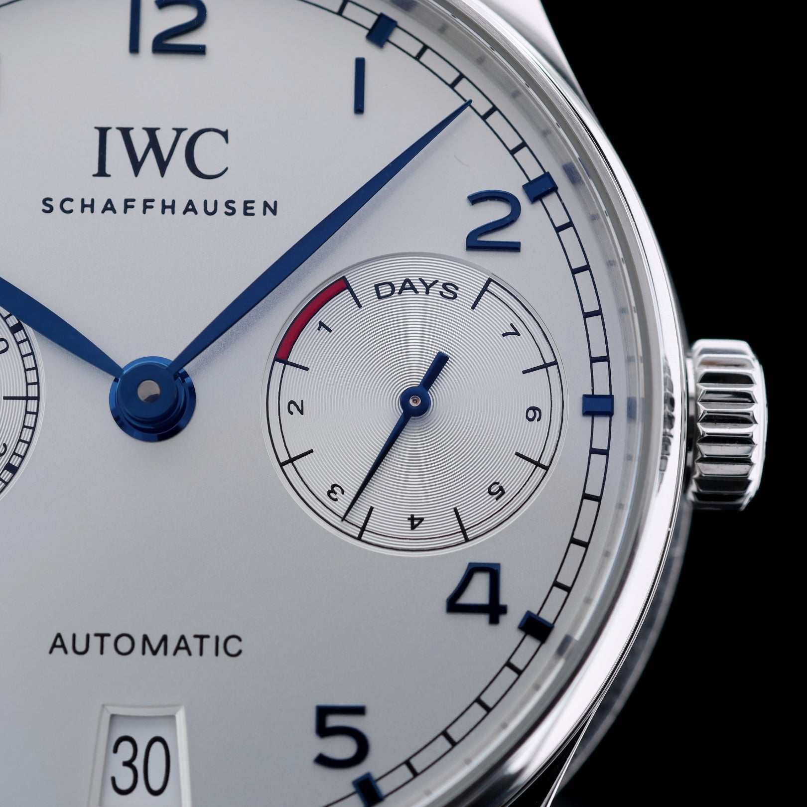 IWC Portugieser 7 Day, Automatik, 42.3mm, White Dial, Ref. IW500705, B+P - LUXUHRIA