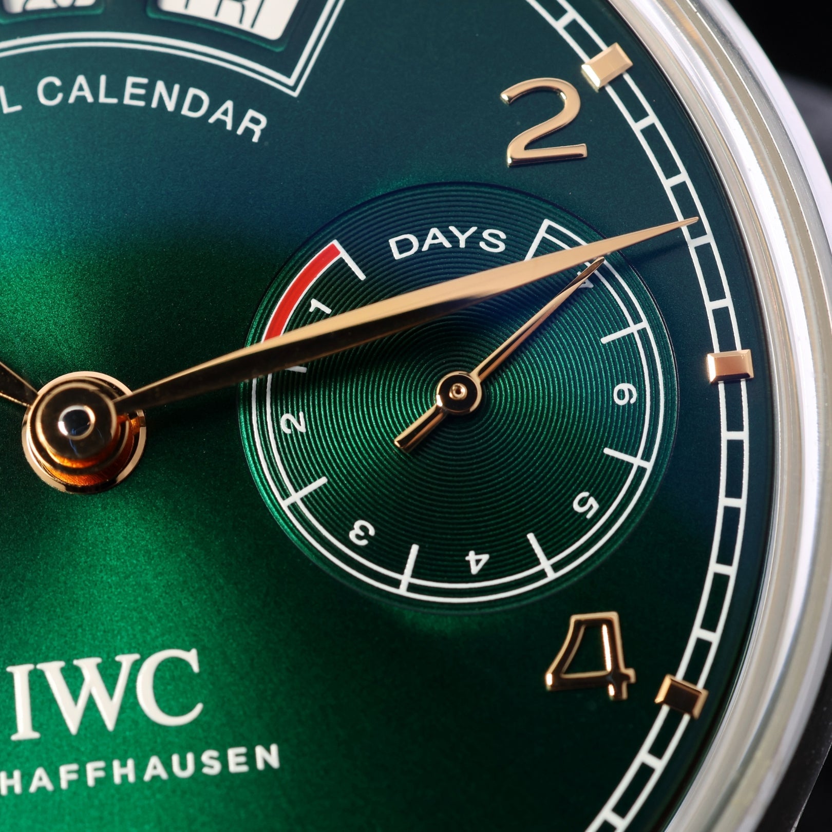 IWC Portugieser Annual Calendar, Limited Edition, Green Dial, Ref. IW503510, B+P - LUXUHRIA