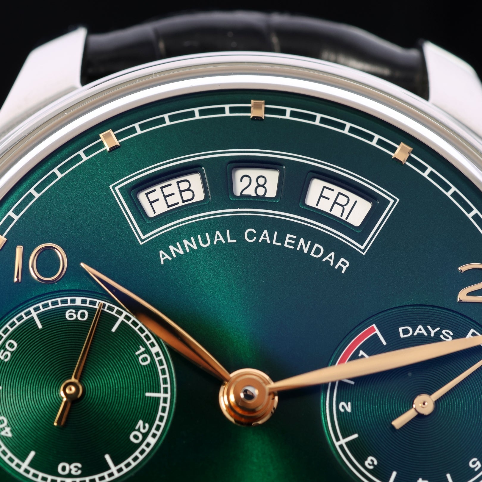 IWC Portugieser Annual Calendar, Limited Edition, Green Dial, Ref. IW503510, B+P - LUXUHRIA