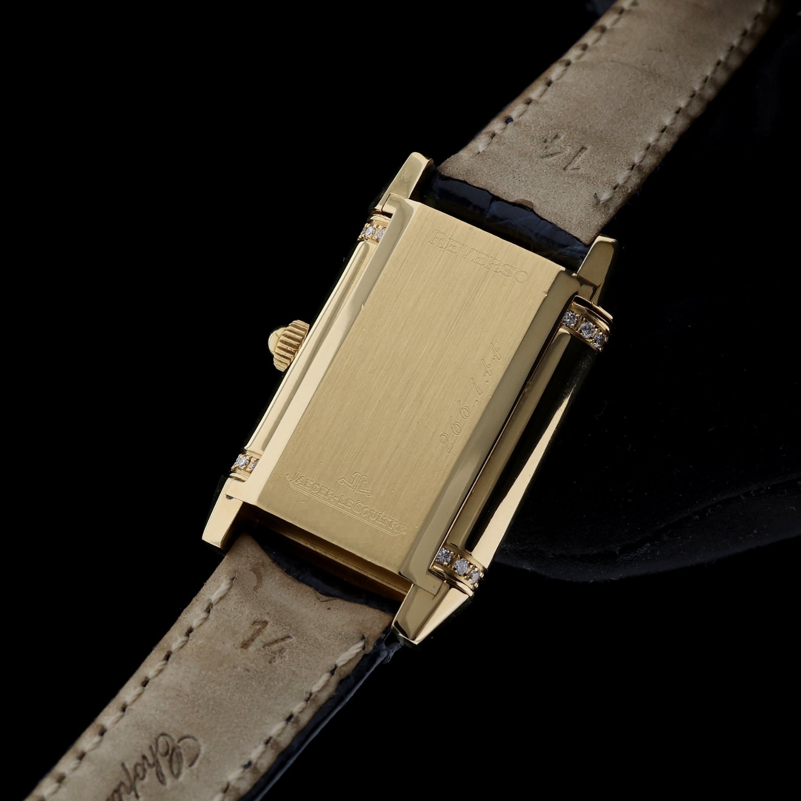 Jaeger - LeCoultre Reverso Duetto, Gelbgold, Diamanten, Ref. 266.1.44, JLC - Box - LUXUHRIA