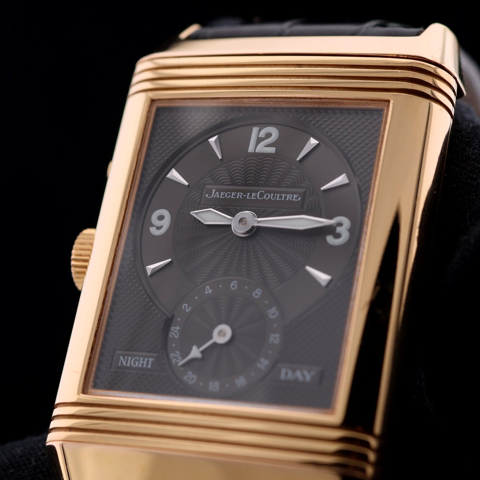 Jaeger - LeCoultre Reverso Duoface, Night & Day, Rosegold, 42.2x26mm, Ref. 270.2.54, mit Box - LUXUHRIA