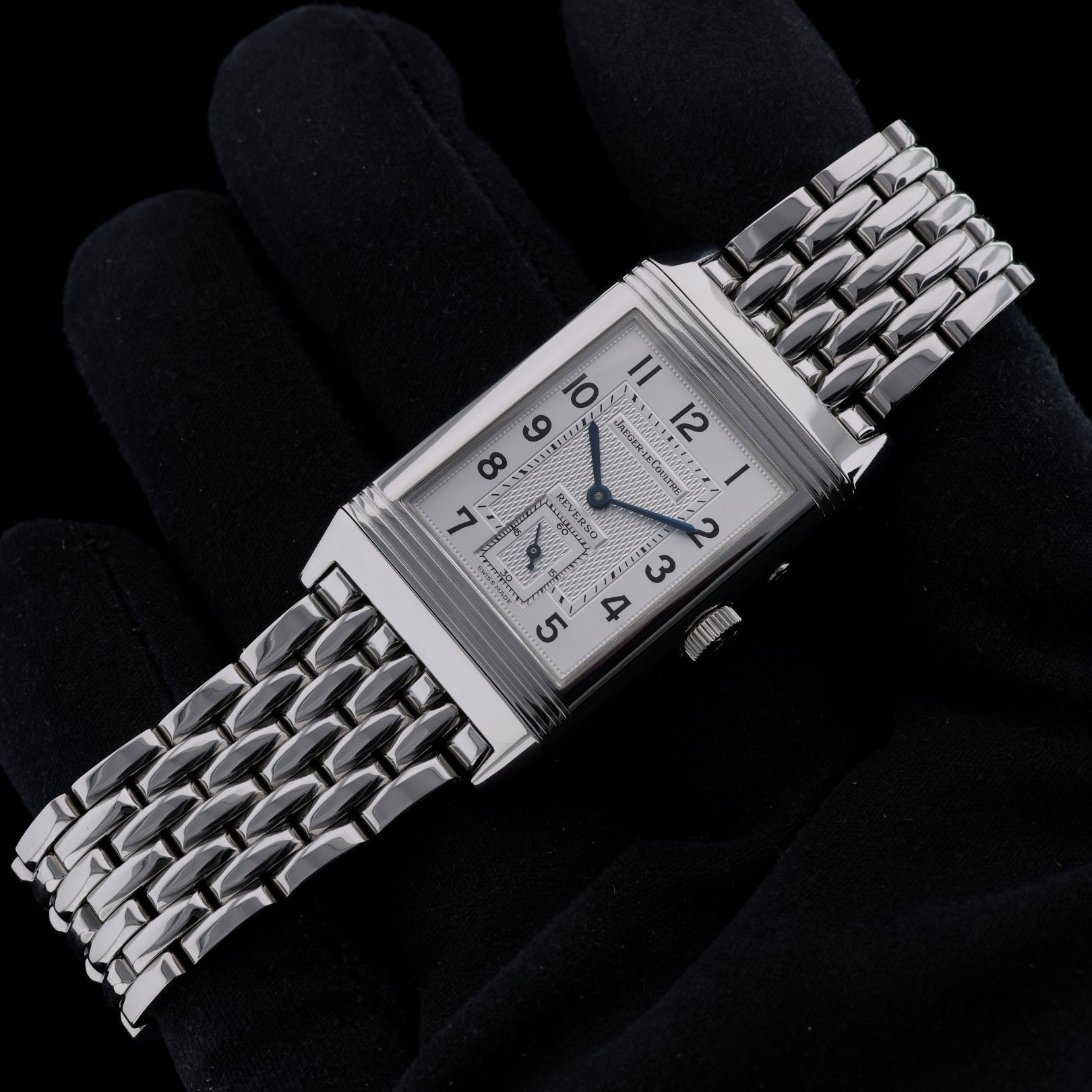 Jaeger - LeCoultre Reverso Duoface, Night & Day, Stahlband, Ref. 270.8.54/270.840.622B, 10 - 2000, B+P - LUXUHRIA