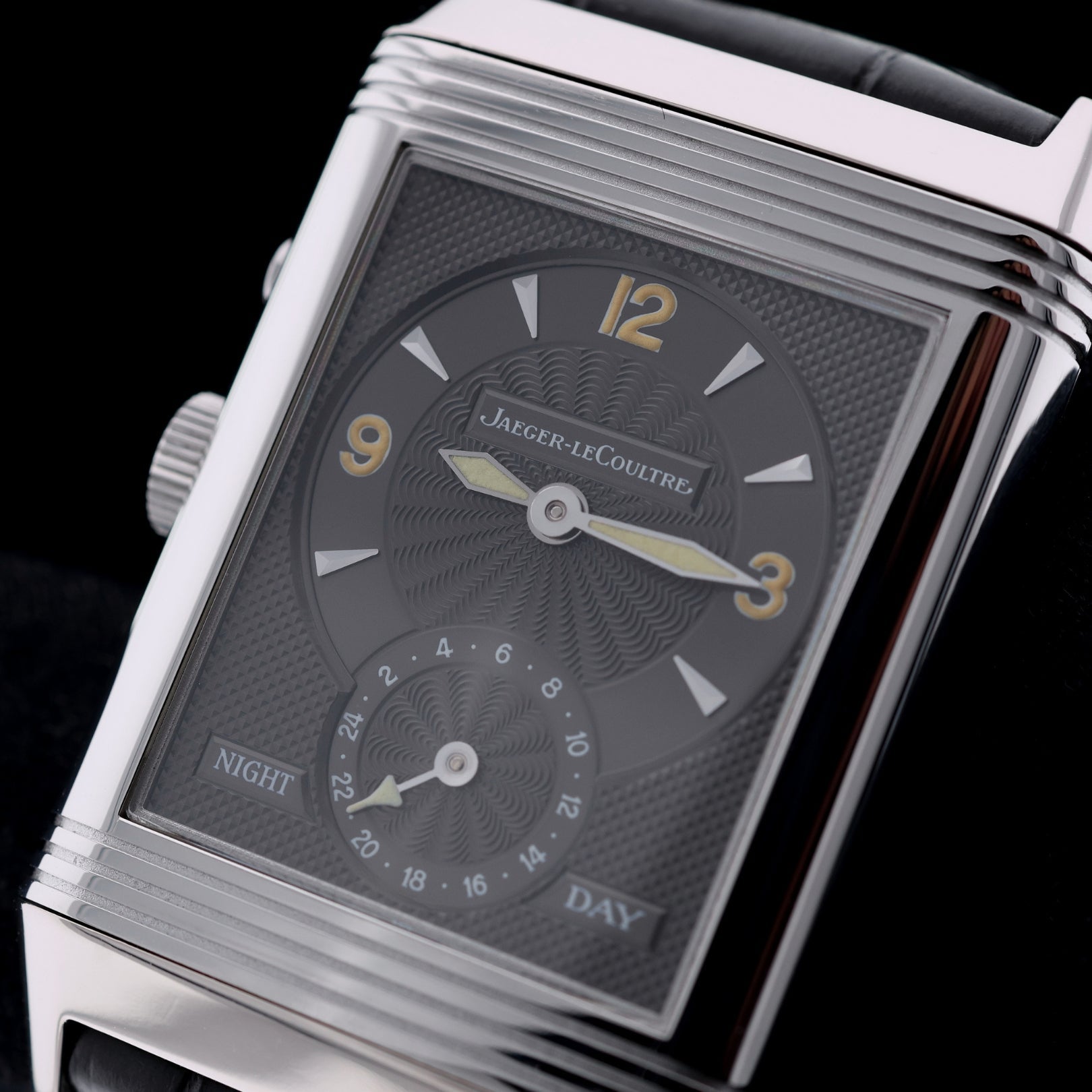 Jaeger - LeCoultre Reverso Duoface, Night & Day, Weißgold, 42.2x26mm, Ref. 270.3.54, mit Box - LUXUHRIA