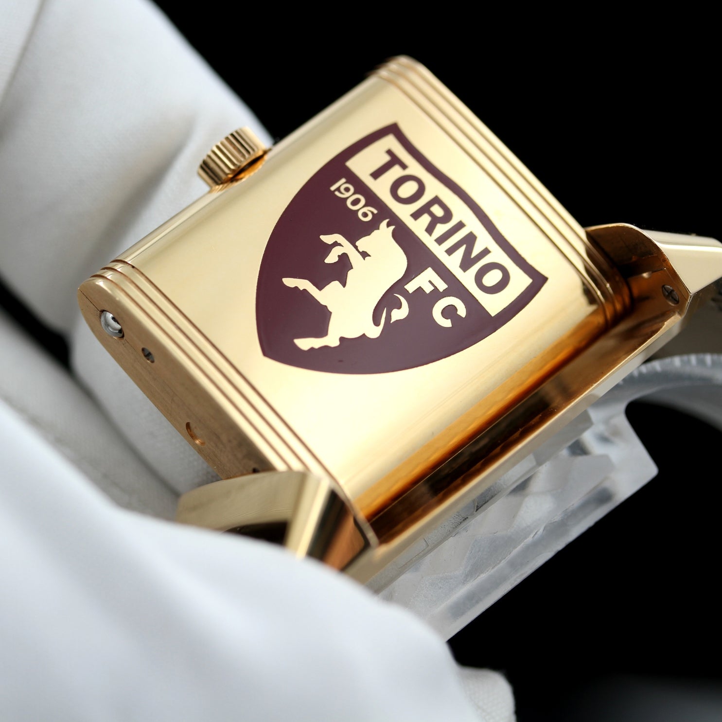 Jaeger LeCoultre Reverso Grand Taille, "TORINO FC" limited 25pcs., Rosegold, Ref. Q270241 T, B+P - LUXUHRIA