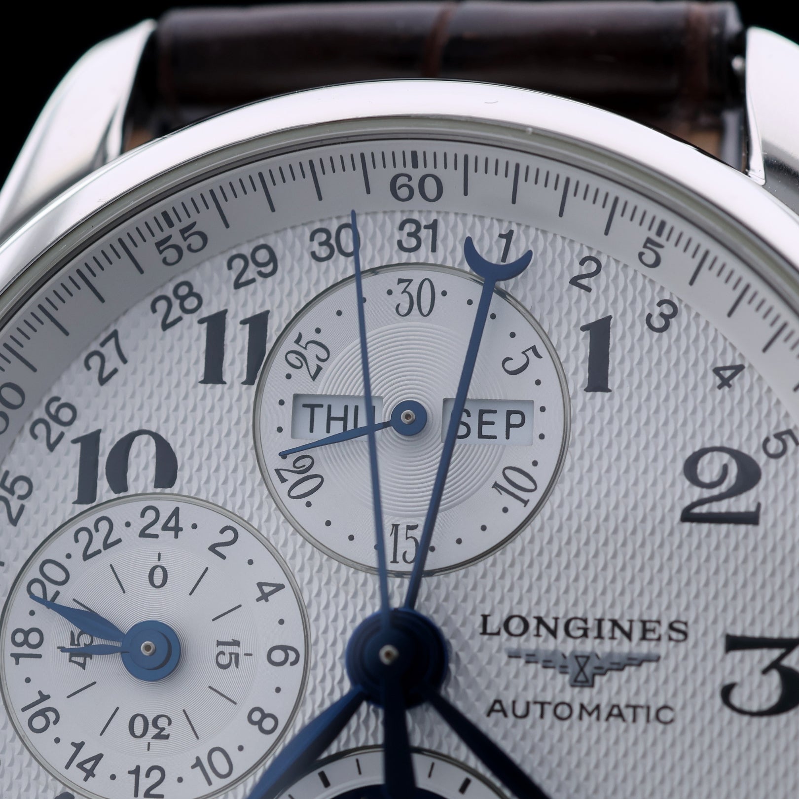 Longines Master Collection 40mm, Chronograph, Mondphase, Ref. L2.673.4.78.5, B+P - LUXUHRIA