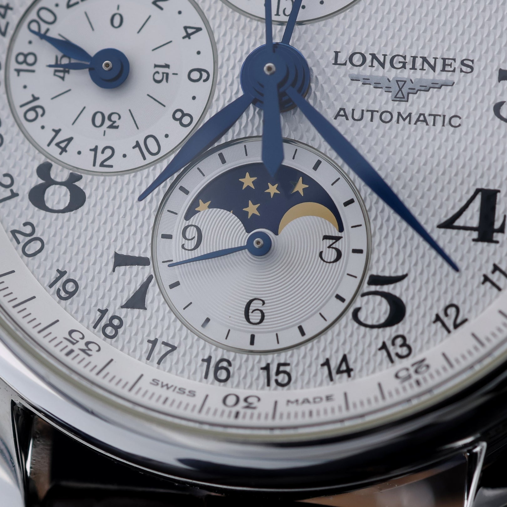 Longines Master Collection 40mm, Chronograph, Mondphase, Ref. L2.673.4.78.5, B+P - LUXUHRIA