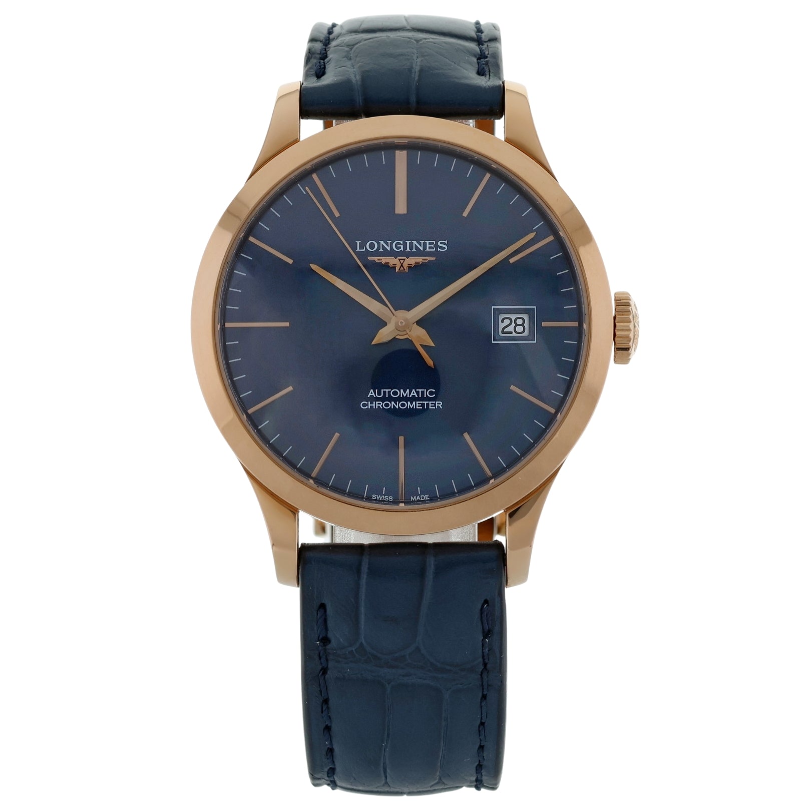 Longines Record, Automatic, Rotgold, Ref. L2.820.8.92.2, 2019, B+P - LUXUHRIA