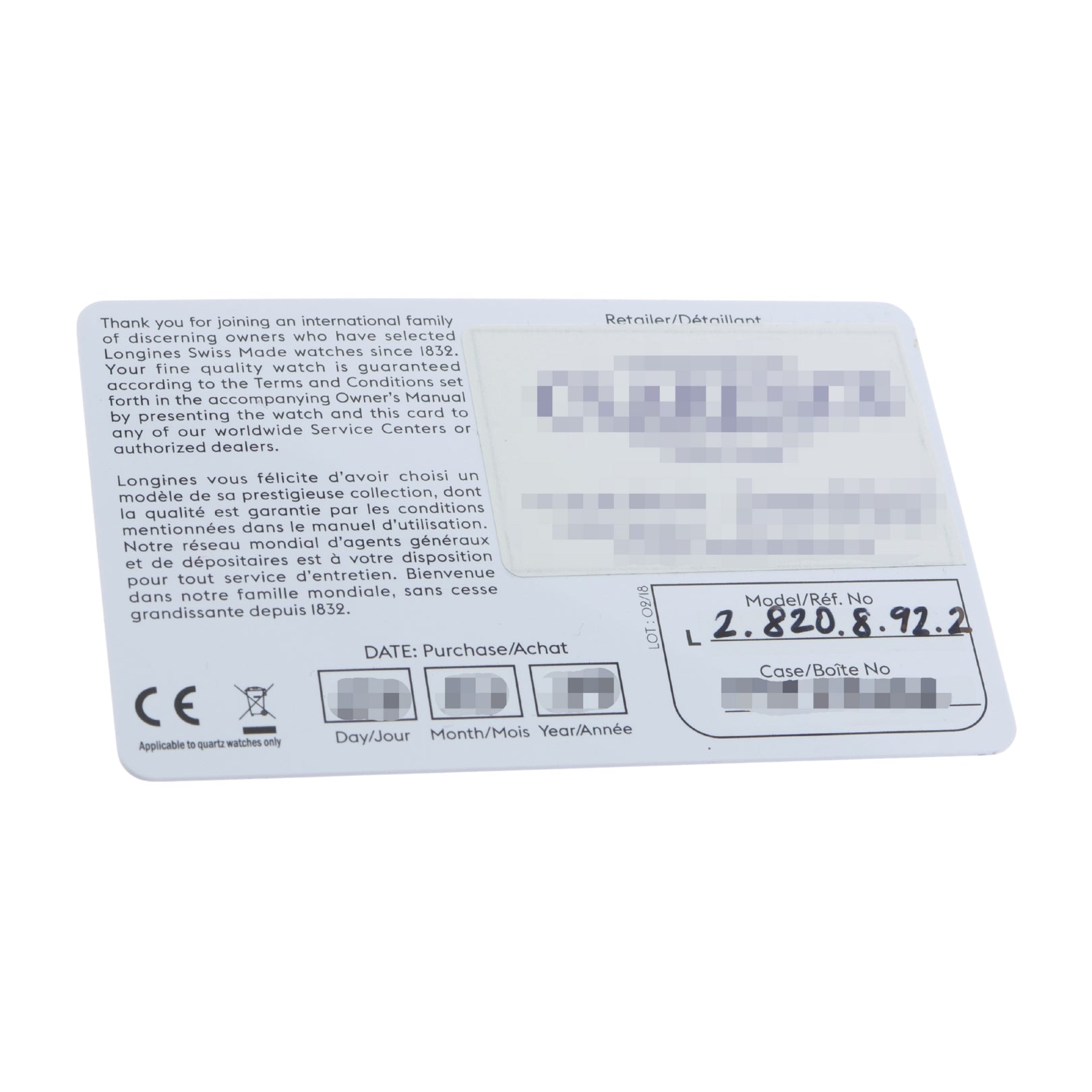 Longines Record, Automatic, Rotgold, Ref. L2.820.8.92.2, 2019, B+P - LUXUHRIA