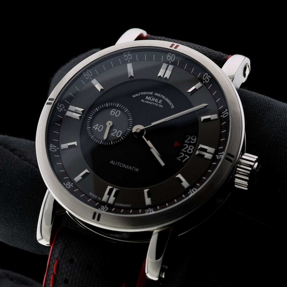 Mühle Glashütte Nautische Instrumente Teutonia II Sport, Edelstahl, Ref. M1-29-70, 2018, B+P - LUXUHRIA