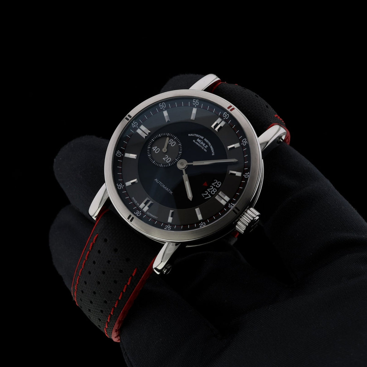 Mühle Glashütte Nautische Instrumente Teutonia II Sport, Edelstahl, Ref. M1-29-70, 2018, B+P - LUXUHRIA