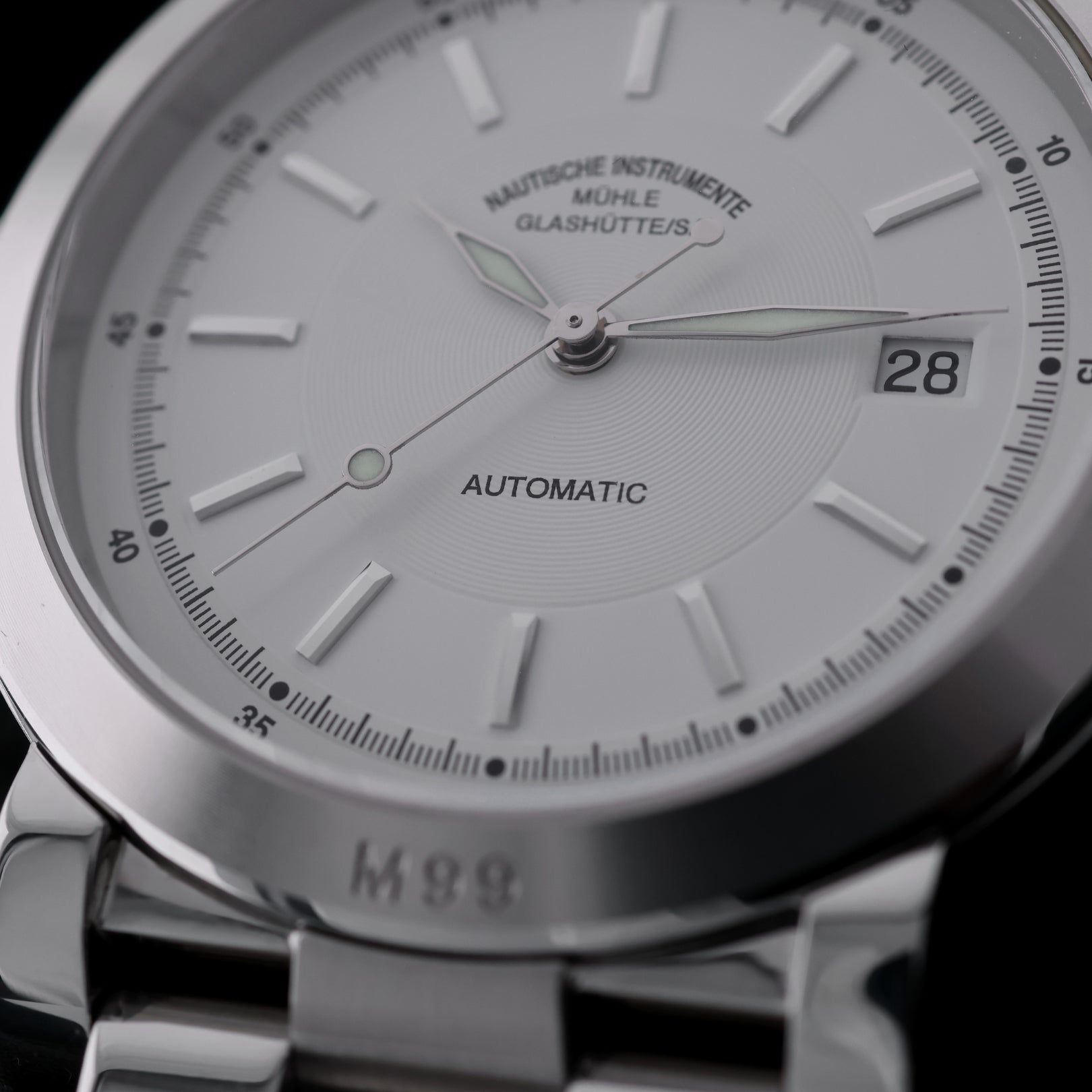 Mühle Glashütte Nautische Instrumente, City 99, Edelstahl, Ref. M1 - 99 - 40, 05 - 2008, B+P - LUXUHRIA