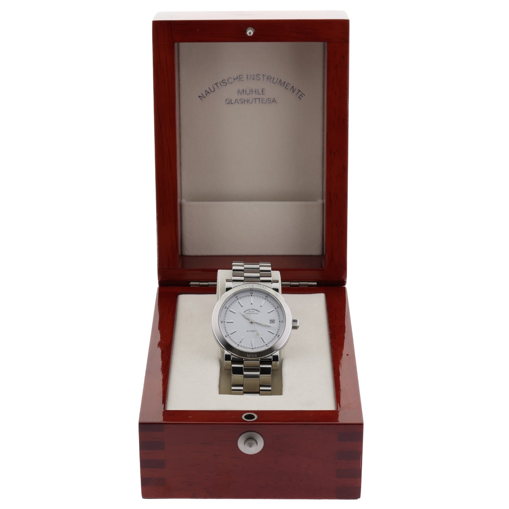 Mühle Glashütte Nautische Instrumente, City 99, Edelstahl, Ref. M1 - 99 - 40, 05 - 2008, B+P - LUXUHRIA