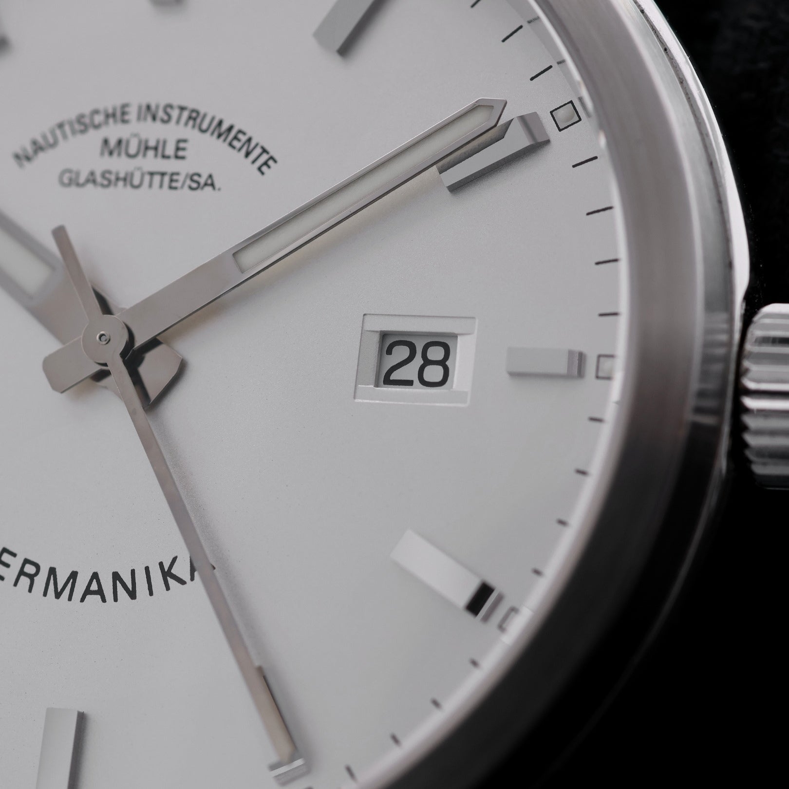 Mühle Glashütte Nautische Instrumente Germanika III, Edelstahl, Ref. M1 - 38 - 20, B+P, mit Box - LUXUHRIA