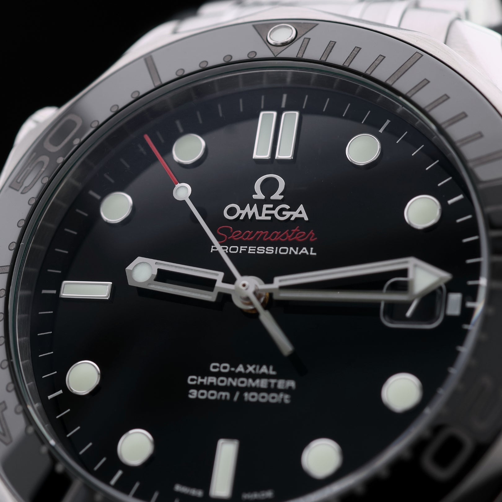 Omega Seamaster Diver 300M Co - Axial, Black, Ref. 212.30.41.20.01.003, 10 - 2018, B+P - LUXUHRIA