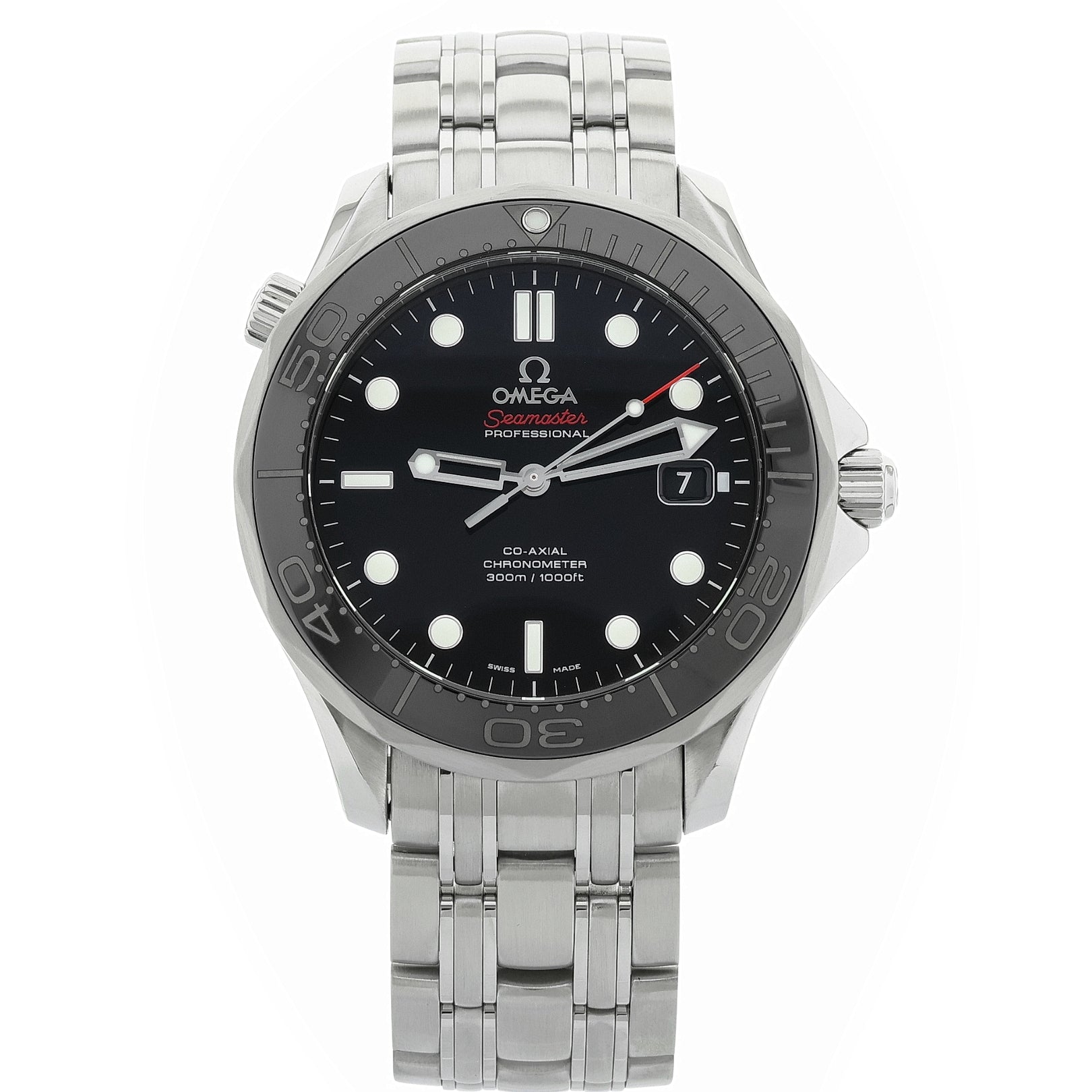 Omega Seamaster Diver 300M Co - Axial, Black, Ref. 212.30.41.20.01.003, 10 - 2018, B+P - LUXUHRIA