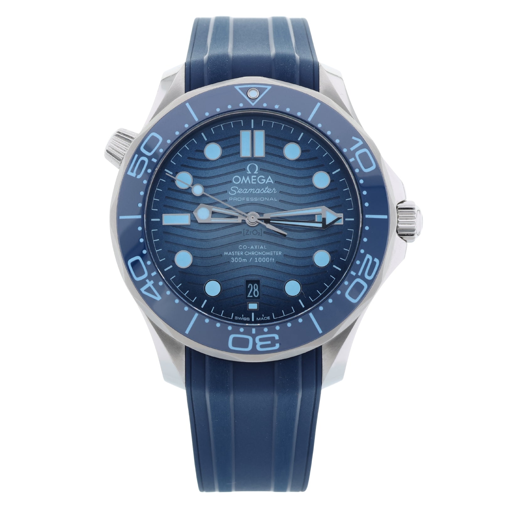 Omega Seamaster Diver 300M, "Summer Blue", Ref. 210.32.42.20.03.002, 2024. B+P - LUXUHRIA