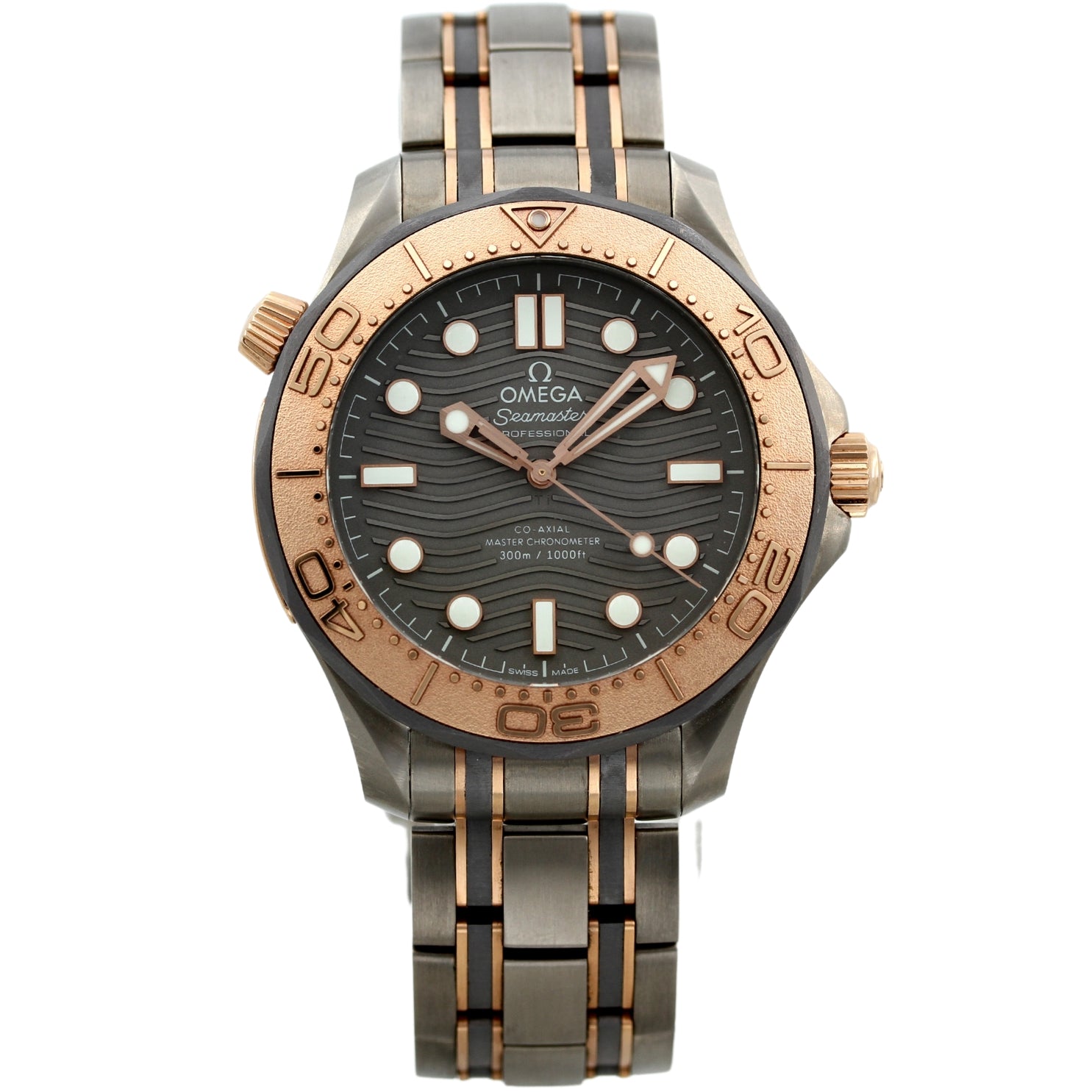 Omega Seamaster Diver Titan-Tantal Sedna Gold, limited 2.500 pcs, Ref. 210.60.42.20.99.001 - LUXUHRIA