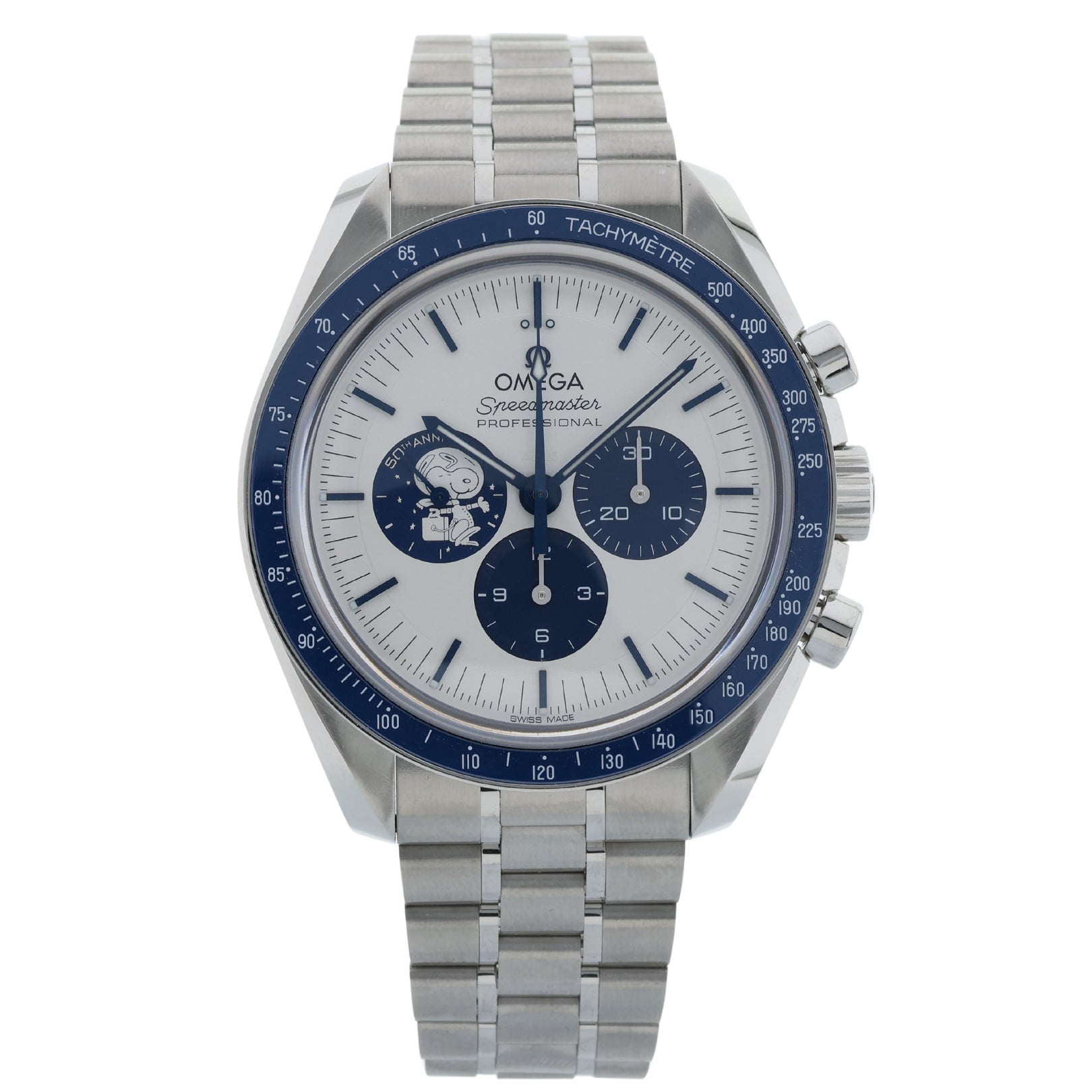 Omega Speedmaster „Silver Snoopy Award“ 50th Anniversary, Ref. 310.32.42.50.02.001, 09 - 2024, B+P - LUXUHRIA